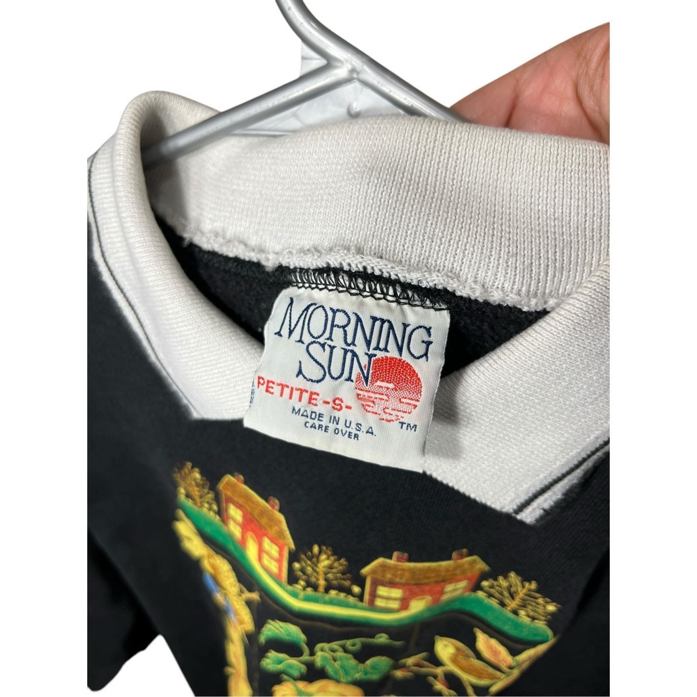 Other Vintage Morning Sun Sweatshirt Black Fall USA Grandma Autumn Size S Size S / US 4 / IT 40 - 4 Thumbnail