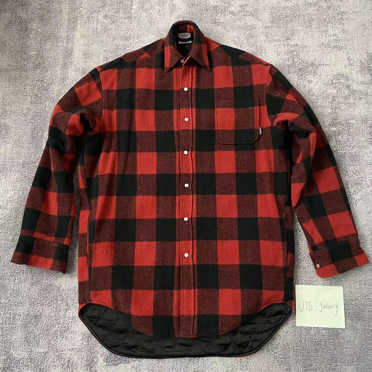 image of Vetements Red Flannel Fadded Shirts Jacket, Men's (Size XS)