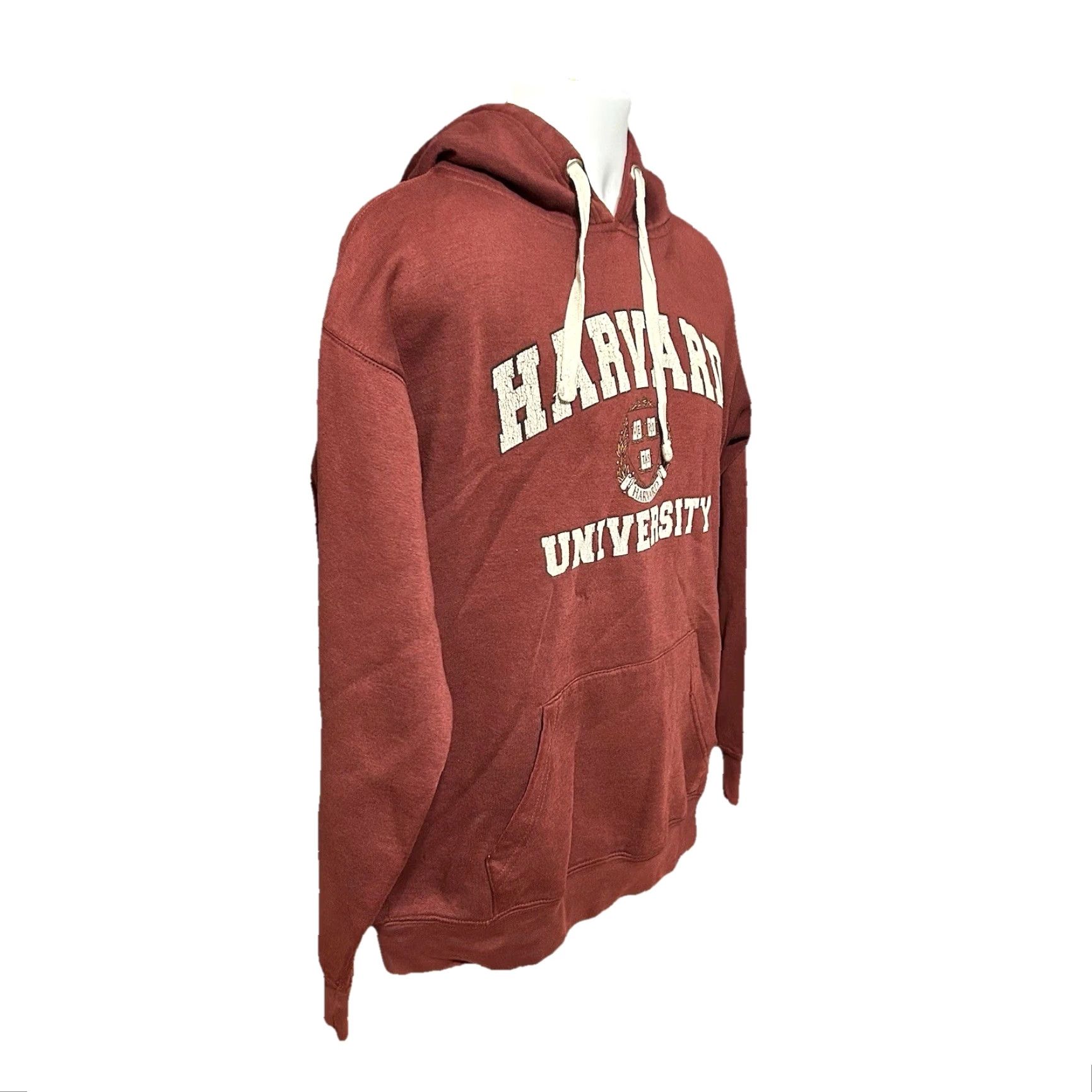 Vintage VTG Harvard University Hoodie Men Medium Maroon Kangaroo Pocket Bay State Gear Size US M / EU 48-50 / 2 - 5 Thumbnail