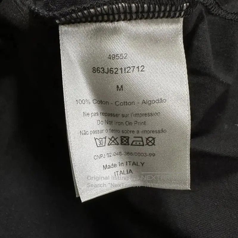 Dior Dior Black Cotton Embroidered Short Sleeve T-Shirt . Size US M / EU 48-50 / 2 - 5 Thumbnail