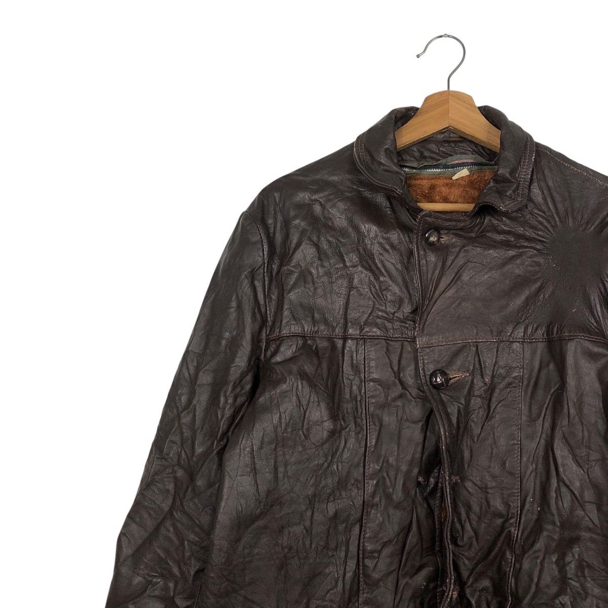 Japanese Brand 📌Vintage Bomber Leather Jacket Blanket Issey Miyake Size US M / EU 48-50 / 2 - 8 Thumbnail