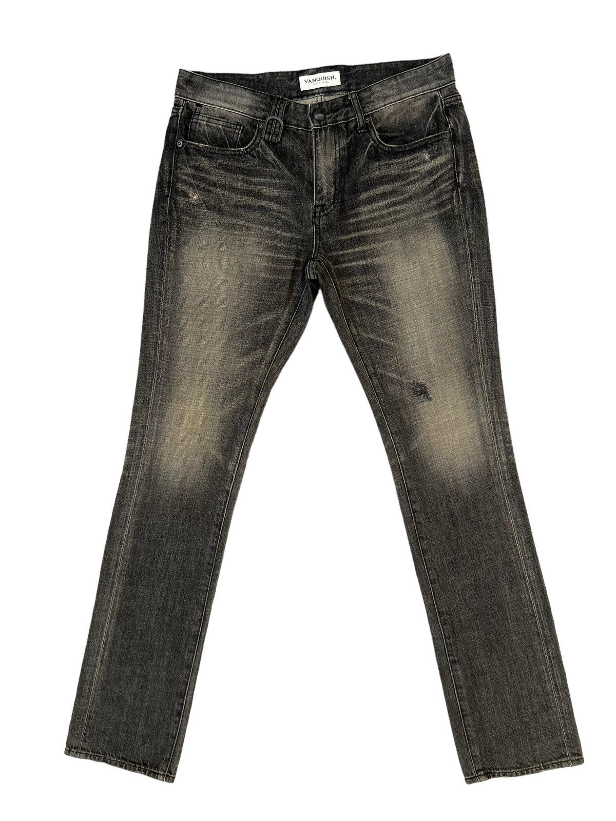 Vanquish Mud Wash Vintage Vanquish Japan Fade Black Denim Slim Jeans Size US 30 / EU 46 - 1 Thumbnail