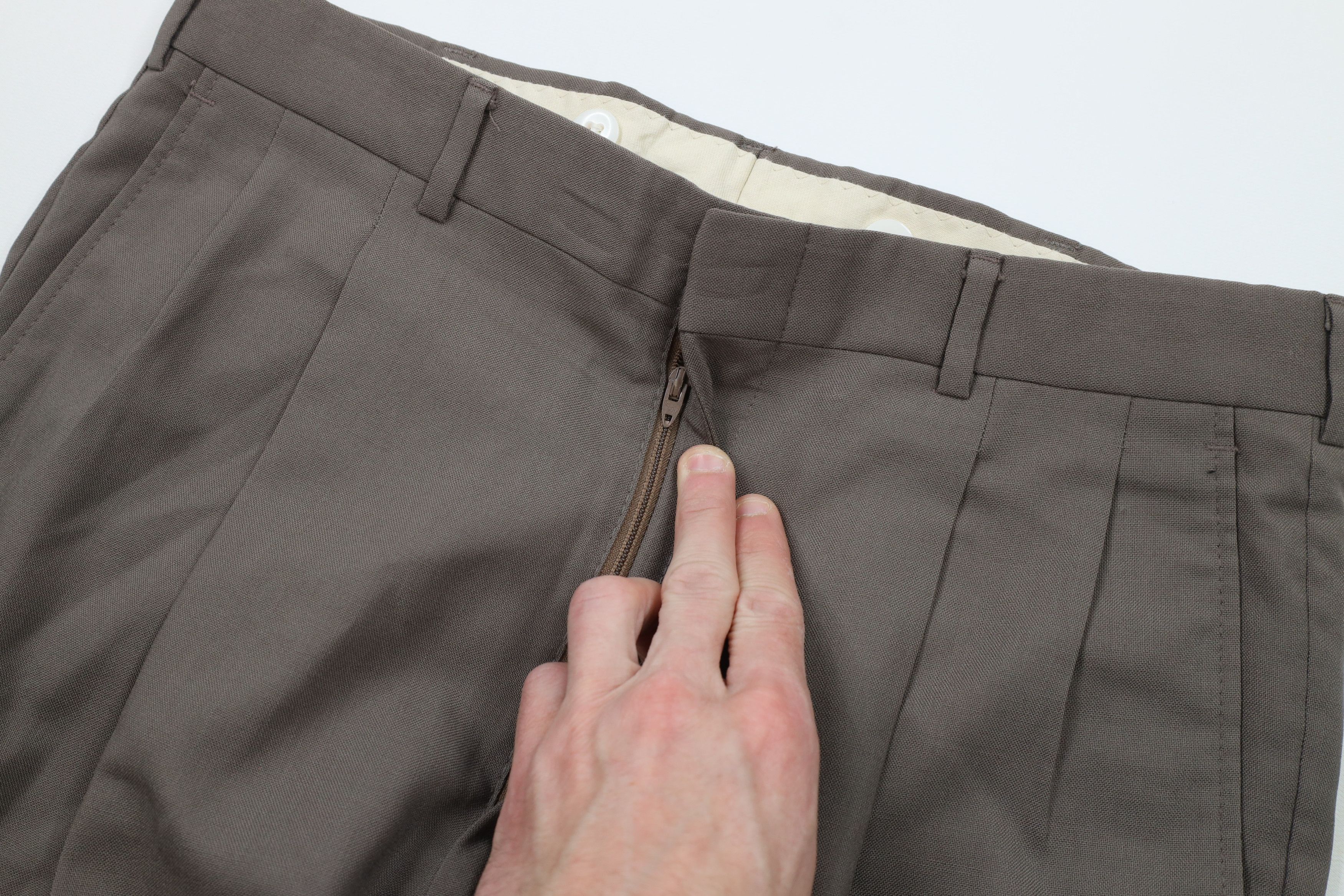 Vintage Vintage 70s Streetwear Worsted Wool Wide Leg Pants USA Size US 30 / EU 46 - 6 Thumbnail