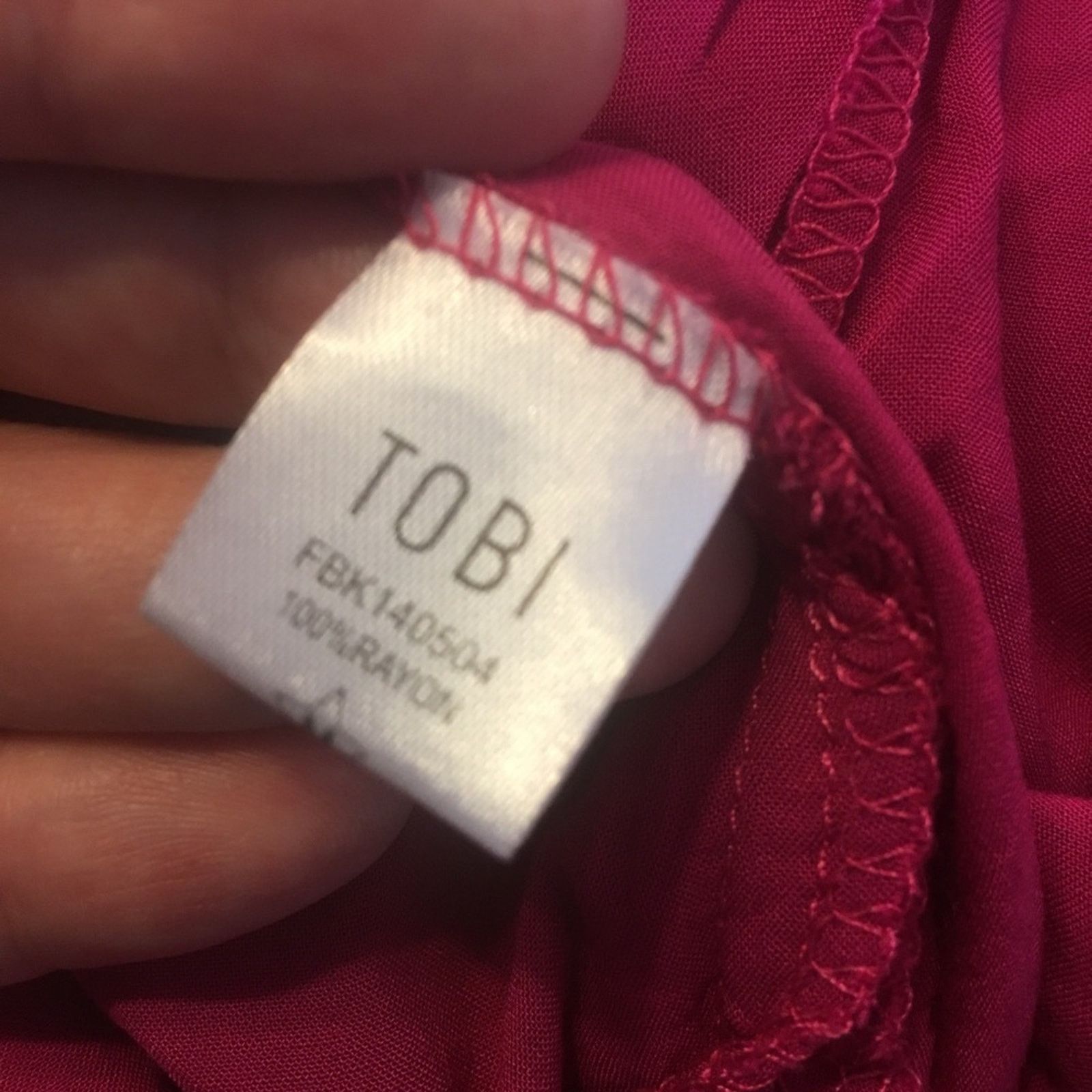 Other Tobi mini pink ruffle embroidered waist skirt NWT Size 32" / US 10 / IT 46 - 8 Thumbnail