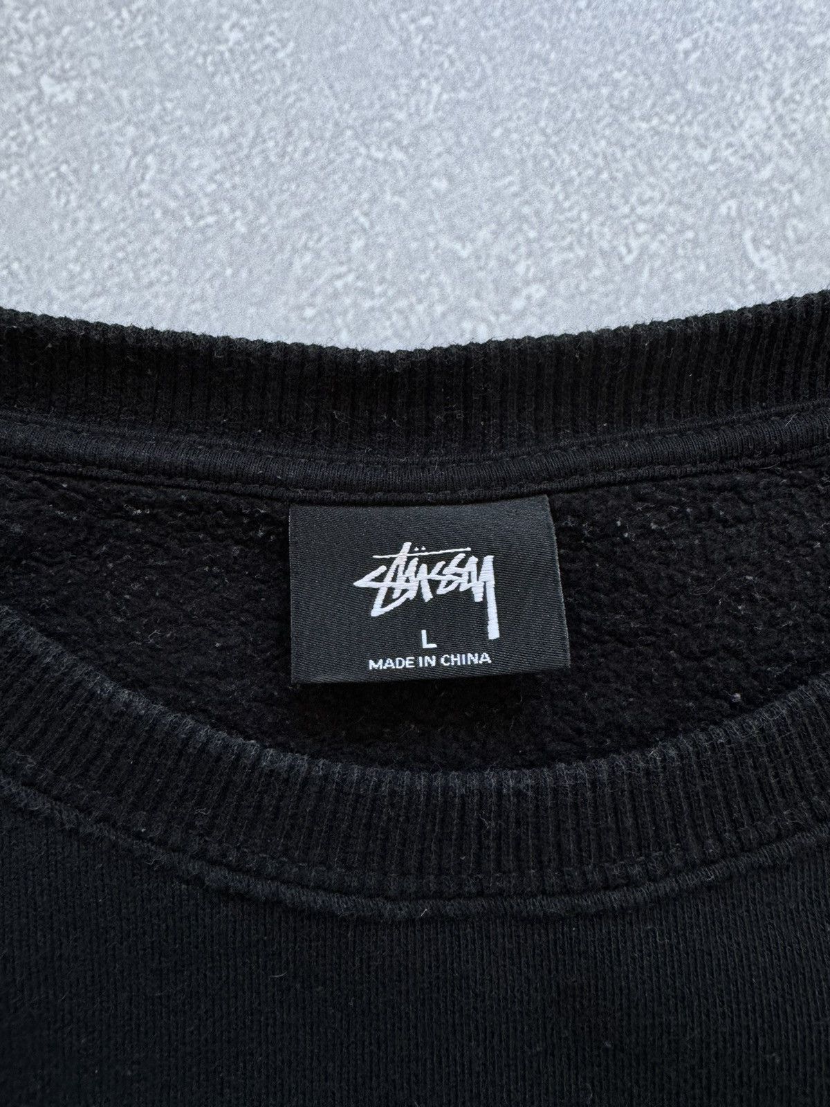 Stussy × Vintage Vintage Stussy Embroidered Shadow Applique Sweatshirt Y2K Size US L / EU 52-54 / 3 - 5 Thumbnail