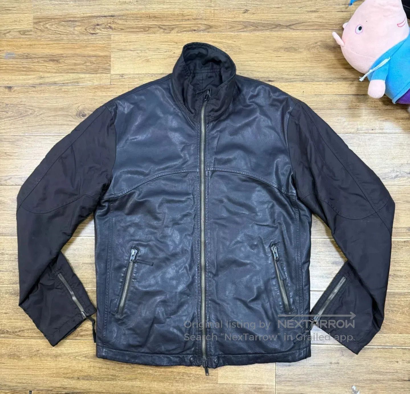 Emporio Armani Emporio Armani Men's Leather Jacket. Size US L / EU 52-54 / 3 - 1 Thumbnail