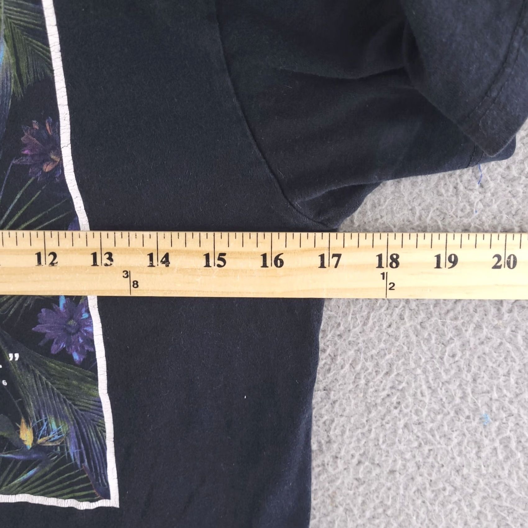 Vans VANS Shirt Mens Small Black Short Sleeve Floral Fern Box Logo Slim Size US S / EU 44-46 / 1 - 7 Thumbnail