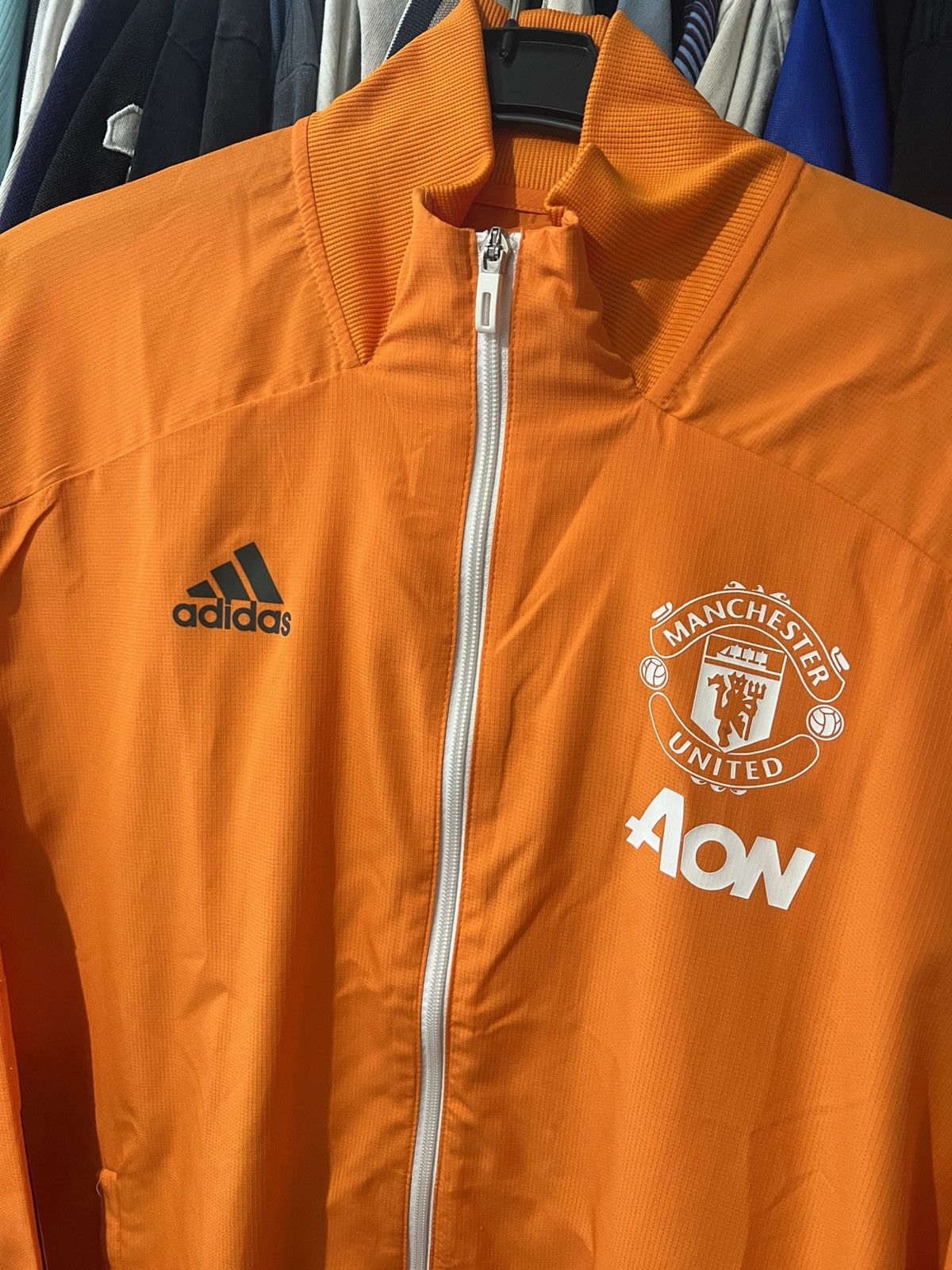 Adidas × Vintage 2020/2021 ADIDAS MANCHESTER UNITED FC TRAINING TRACK JACKET Size US L / EU 52-54 / 3 - 8 Thumbnail