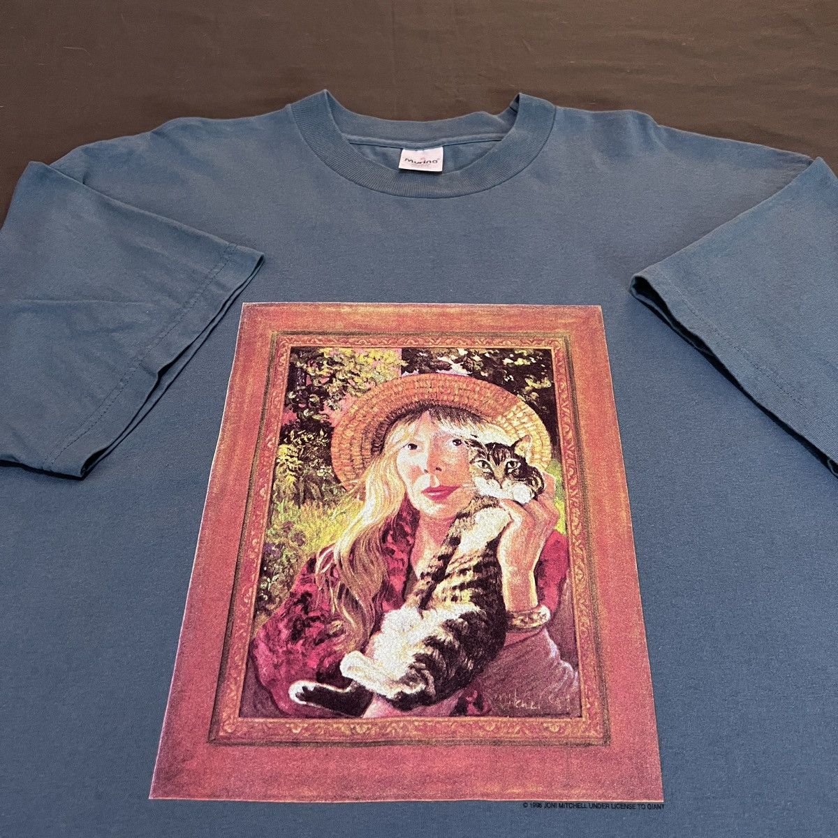 Band Tees × Giant × Vintage Vintage 90s 1998 Joni Mitchell Taming the Tiger Promo Tee XL Size US XL / EU 56 / 4 - 1 Thumbnail