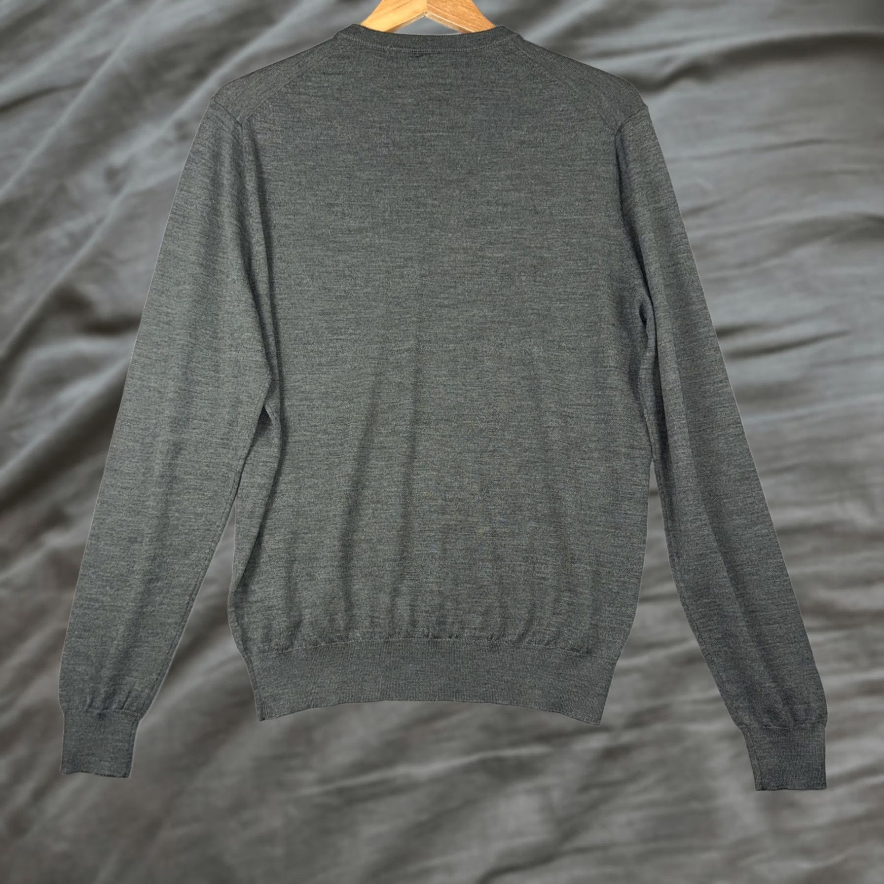 Suitsupply Suitsupply Sweater Mens Large Gray Merino Wool Crewneck Lightweight Pullover Size US L / EU 52-54 / 3 - 1 Thumbnail