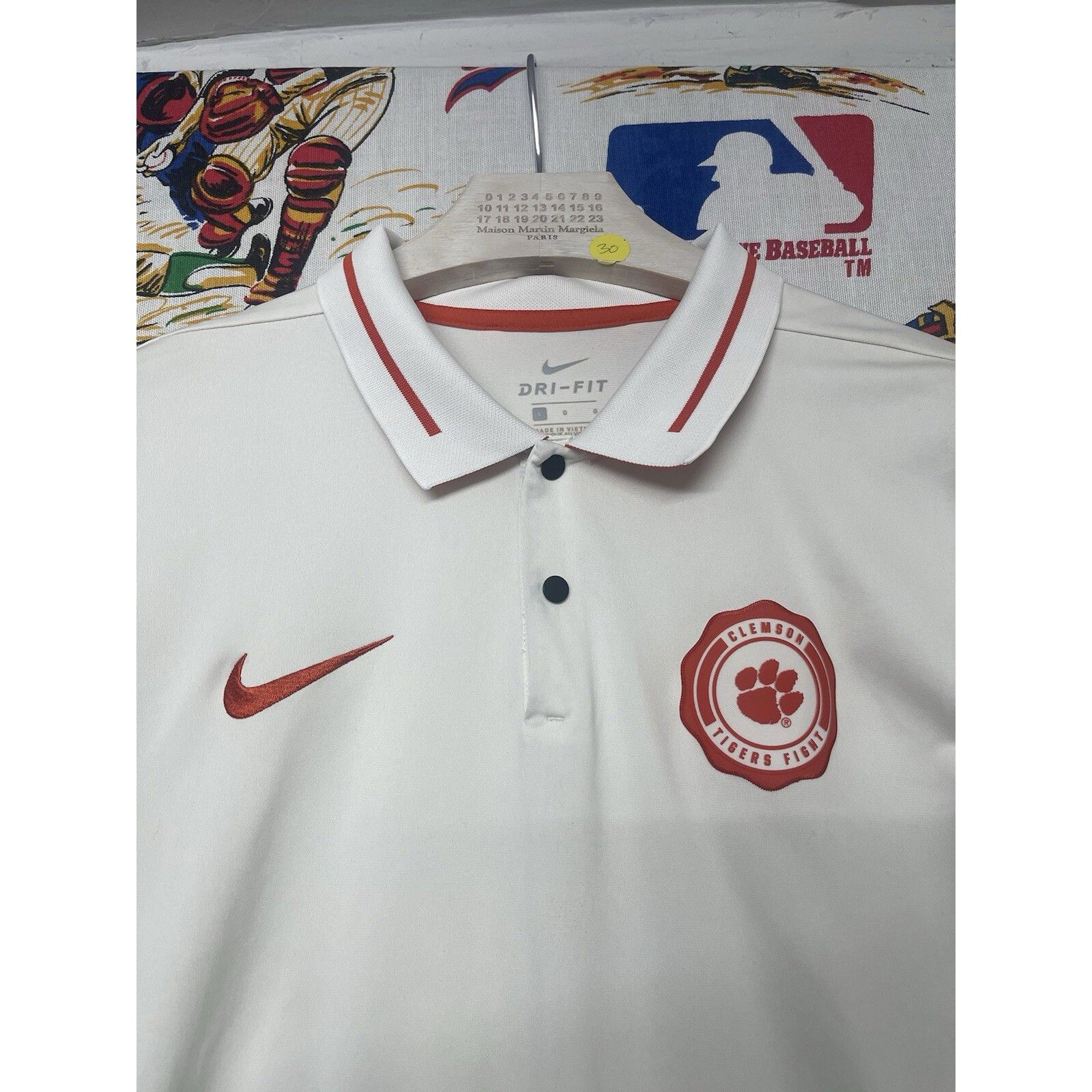 Nike Men's Nike Cream Clemson Tigers Fight Rivalry Performance Po Size US L / EU 52-54 / 3 - 1 Thumbnail