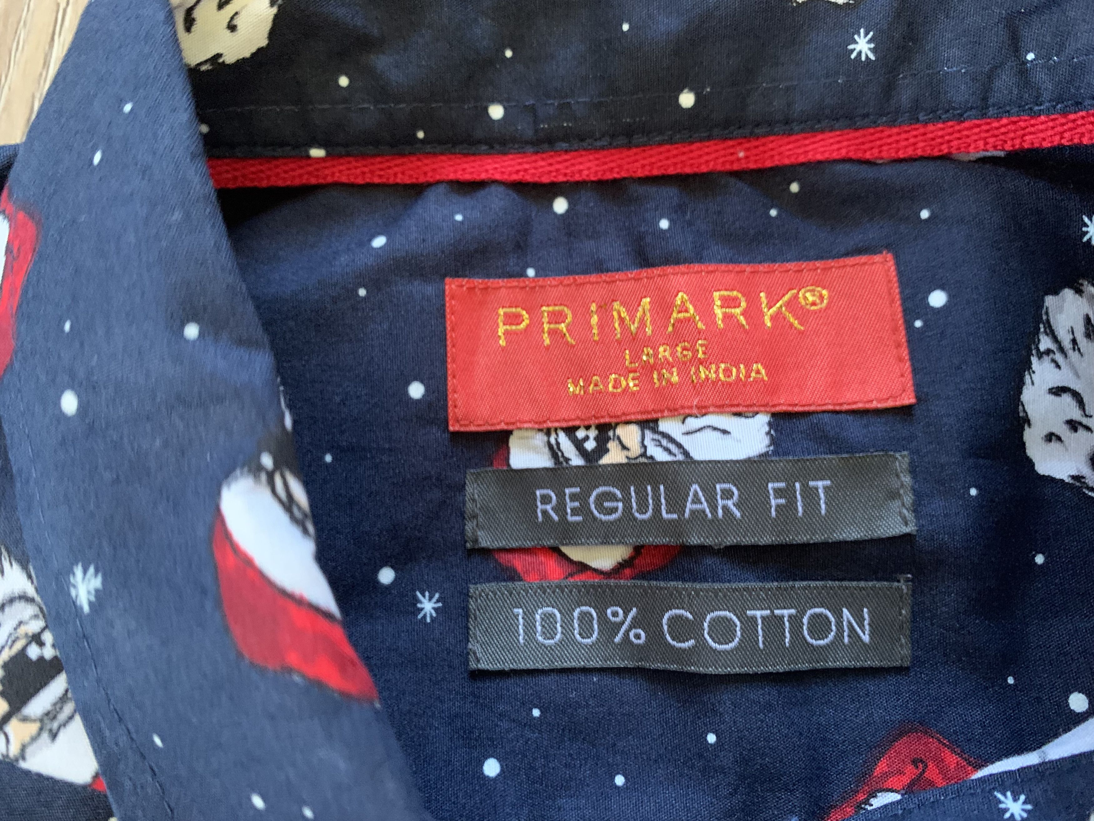Primark Primark Santa Claus Printed Short Sleeve Hawaiian Shirt Size US L / EU 52-54 / 3 - 7 Thumbnail