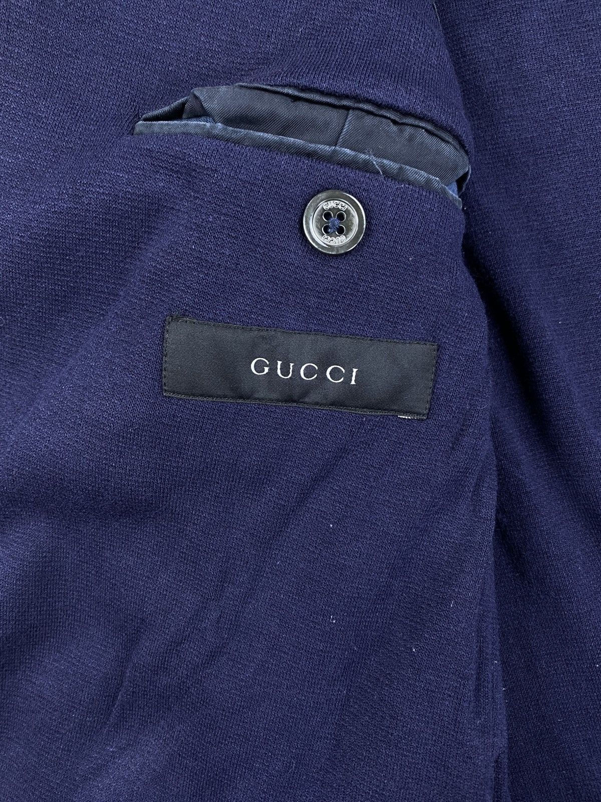 Gucci Gucci Navy Color Double Button Blazer Jacket Size US M / EU 48-50 / 2 - 8 Thumbnail