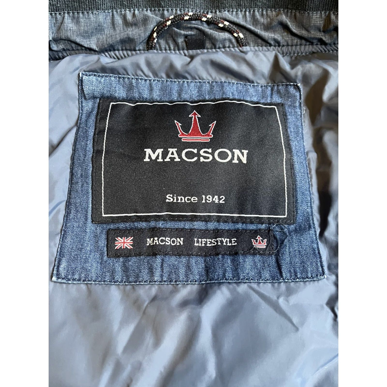 Vintage Macson Vest Men’s XL Blue Puffer Vest All Seasons Lined Pockets Zip Short Jacket/Coat Casual Workwear Regular Fit Vintage No Size US XL / EU 56 / 4 - 5 Thumbnail