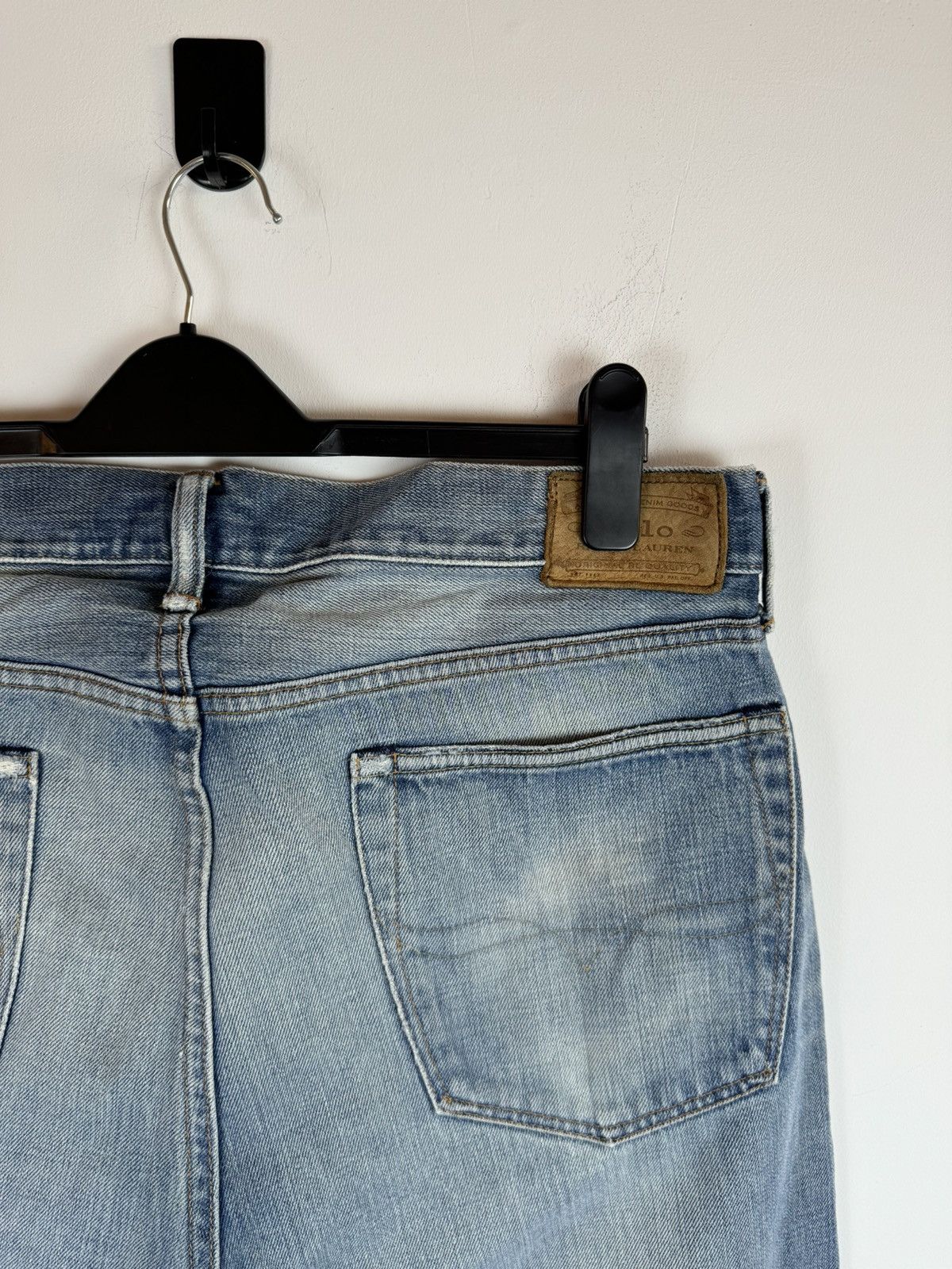 Polo Ralph Lauren × Vintage Polo Ralph Lauren Distressed Denim Jeans Made In Mexico Size US 36 / EU 52 - 2 Thumbnail