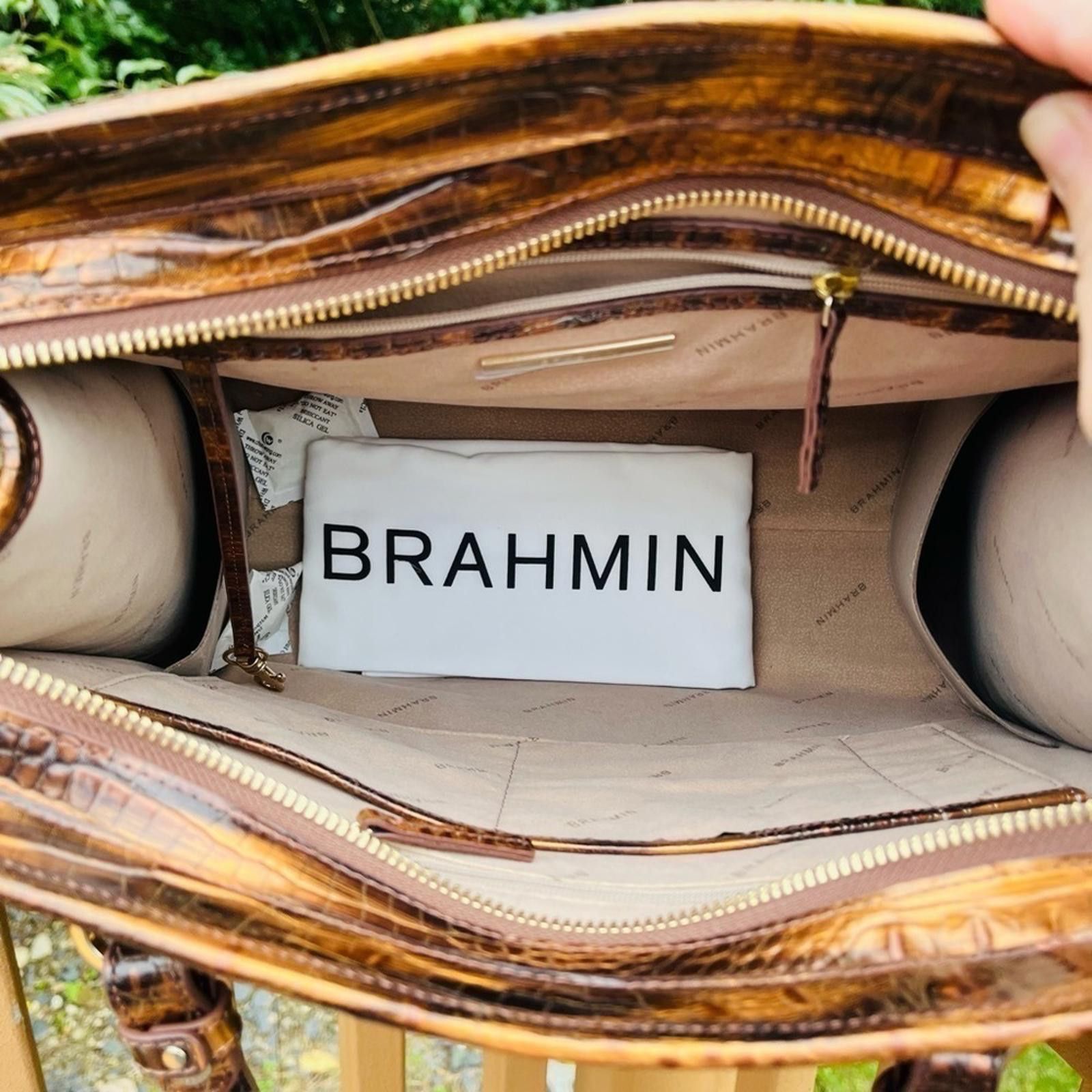 BRAHMIN Brahmin Tigers Eye Melbourne Tote Bag​​​ NWT Size ONE SIZE - 8 Thumbnail