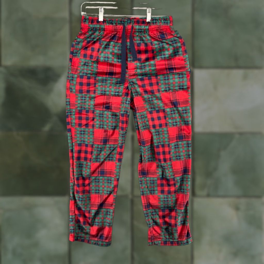 Vintage Saddlebred Mens Sleep Pants Small Red Plaid Patchwork Holiday Comfort Open Fly Lounge Pants S Mens Red Holiday Plaid Patchwork Cotton-Poly? Size US 29 - 1 Thumbnail