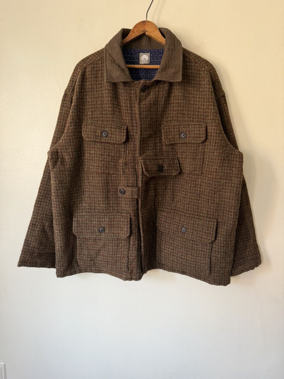 18 East 18 East Houndstooth Wool Lined Hunting Jacket Size US S / EU 44-46 / 1 - 1 Thumbnail