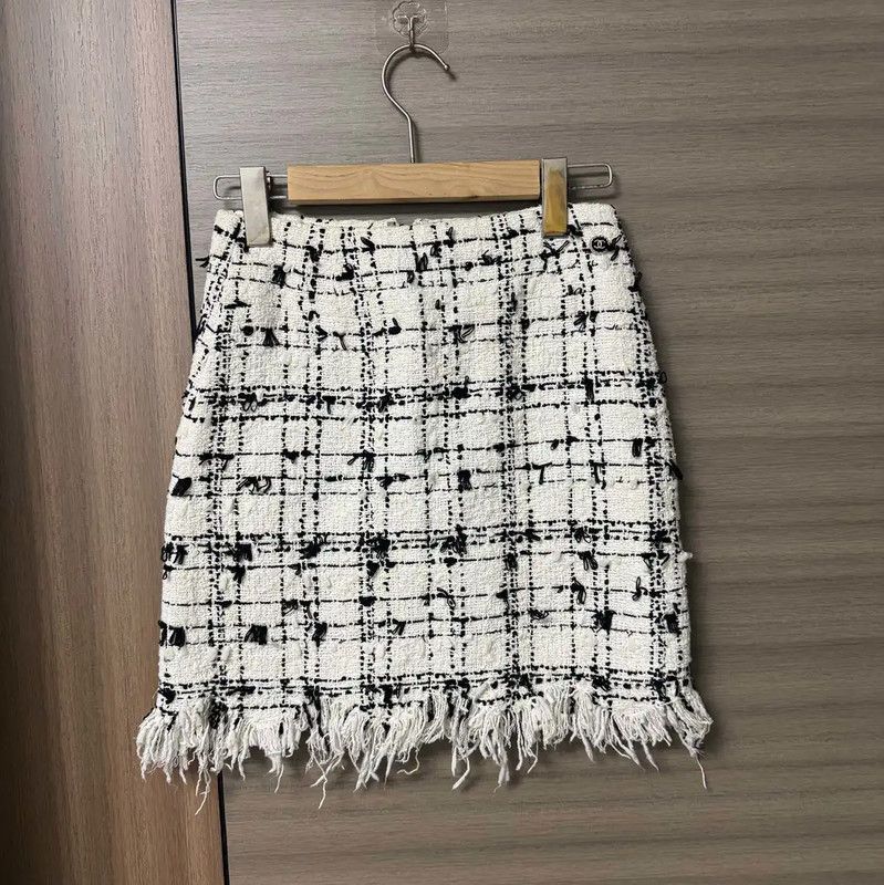 Chanel Chanel Multi-Color Cotton Blend Skirt 0089 Size 22" - 1 Thumbnail