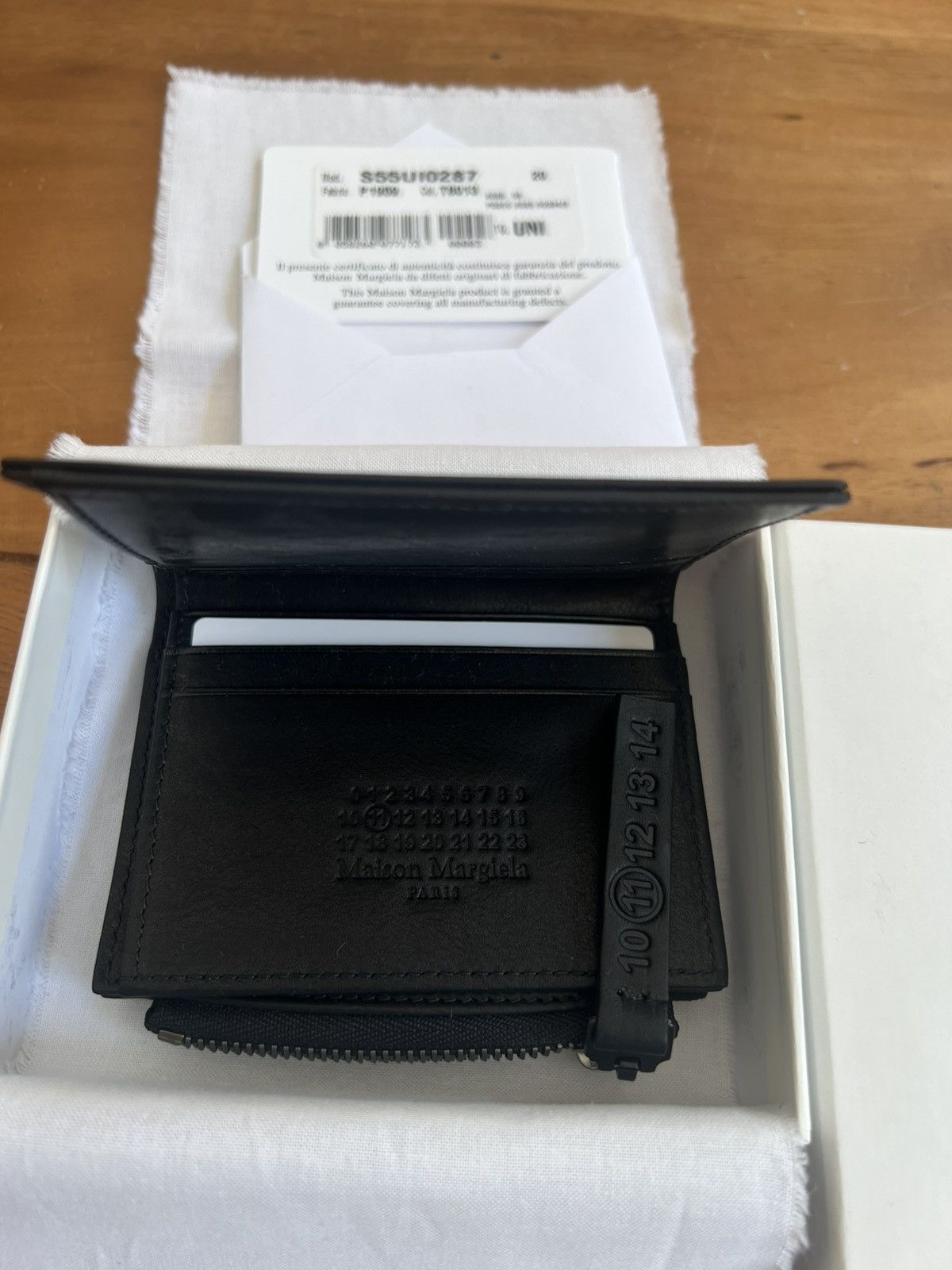 Maison Margiela Maison Margiela Wallets Black Leather Unisex Card Holder Size ONE SIZE - 11 Thumbnail