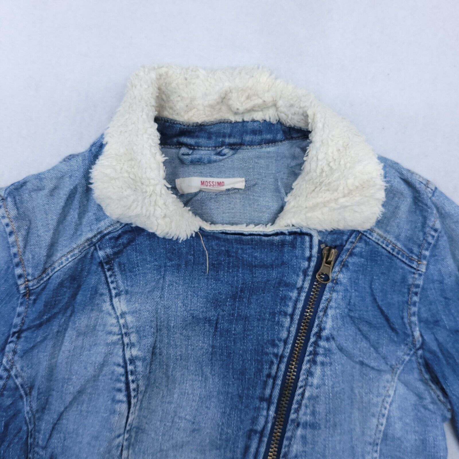 Mossimo Mossimo Casual Zip Up Denim Jean Jacket Womens Size S Blue Size S / US 4 / IT 40 - 1 Thumbnail