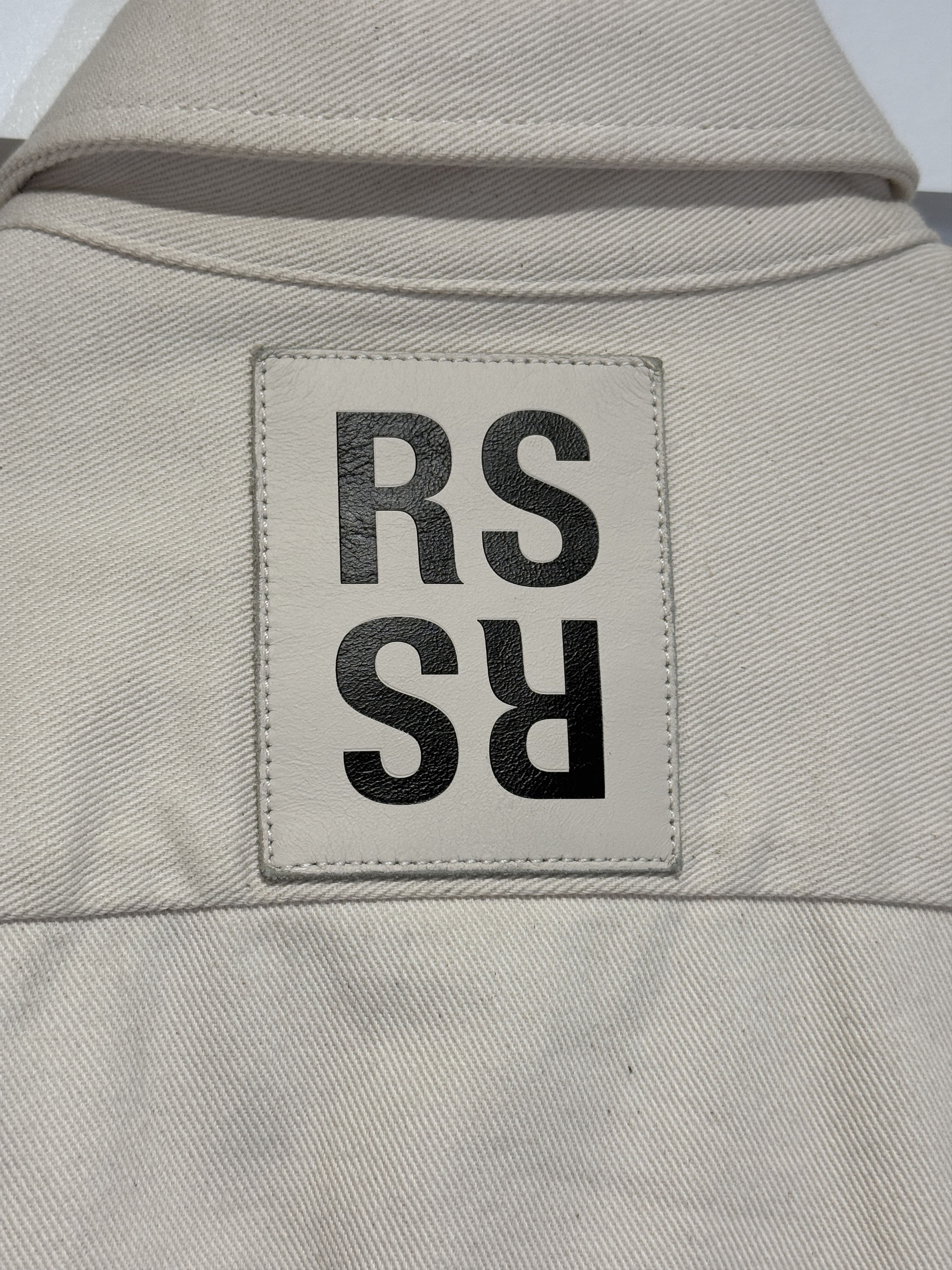 Raf Simons SS20 Beige Denim Jacket Size US M / EU 48-50 / 2 - 2 Thumbnail
