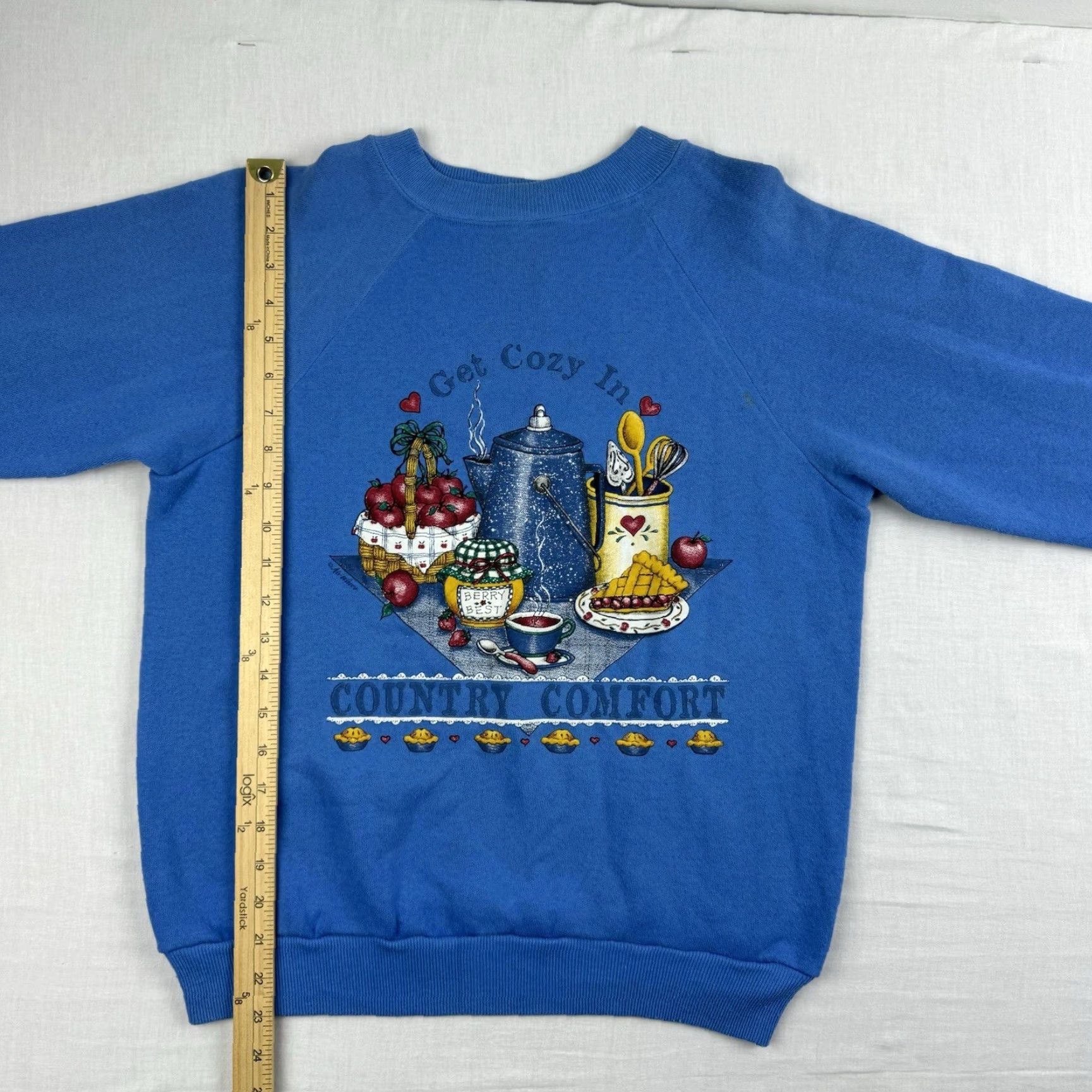 Hanes VINTAGE Hanes Sweatshirt Women S Blue 90s Country Crewneck Pullover Womens Size S / US 4 / IT 40 - 7 Thumbnail