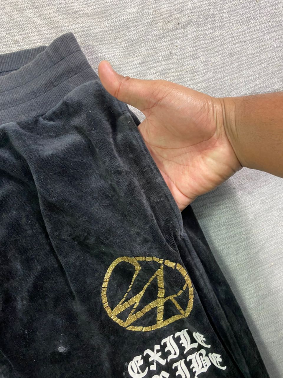 Japanese Brand SWAG!! 24Karats Gold Digger Velour Sweatpants Size US 30 / EU 46 - 6 Thumbnail