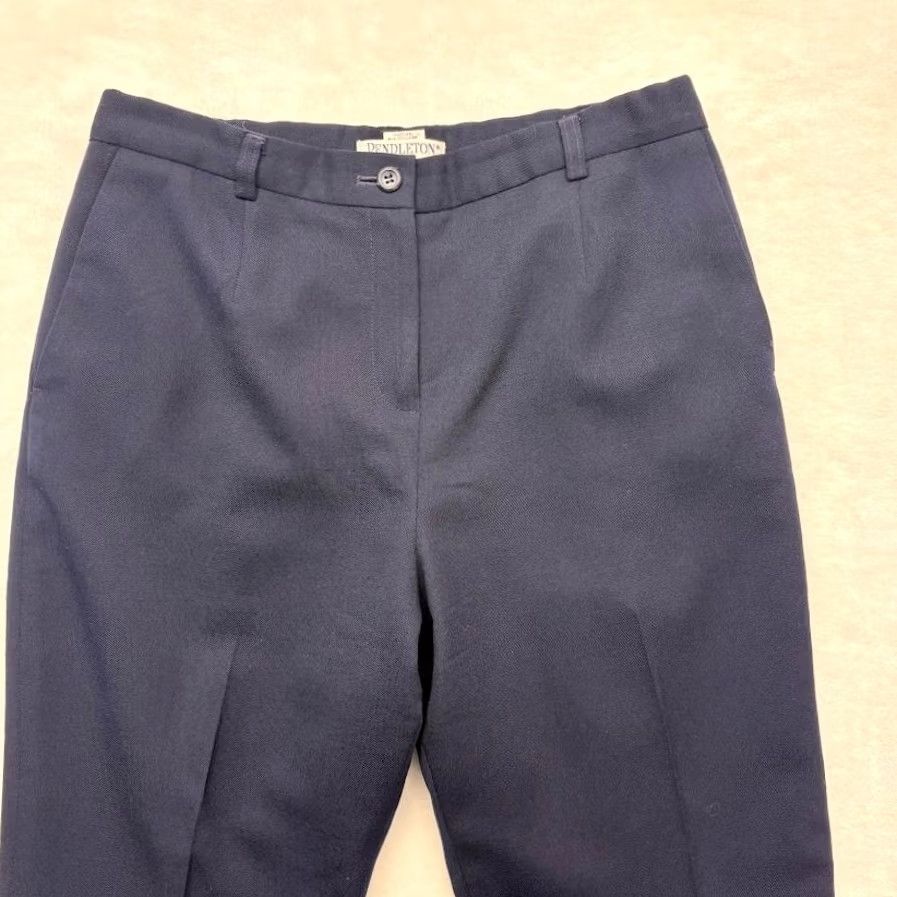 Pendleton VINTAGE Pendleton Pants Womens 8P Pleated Wool Size PETITE High Rise Trouser Size 30" / US 8 / IT 44 - 6 Thumbnail
