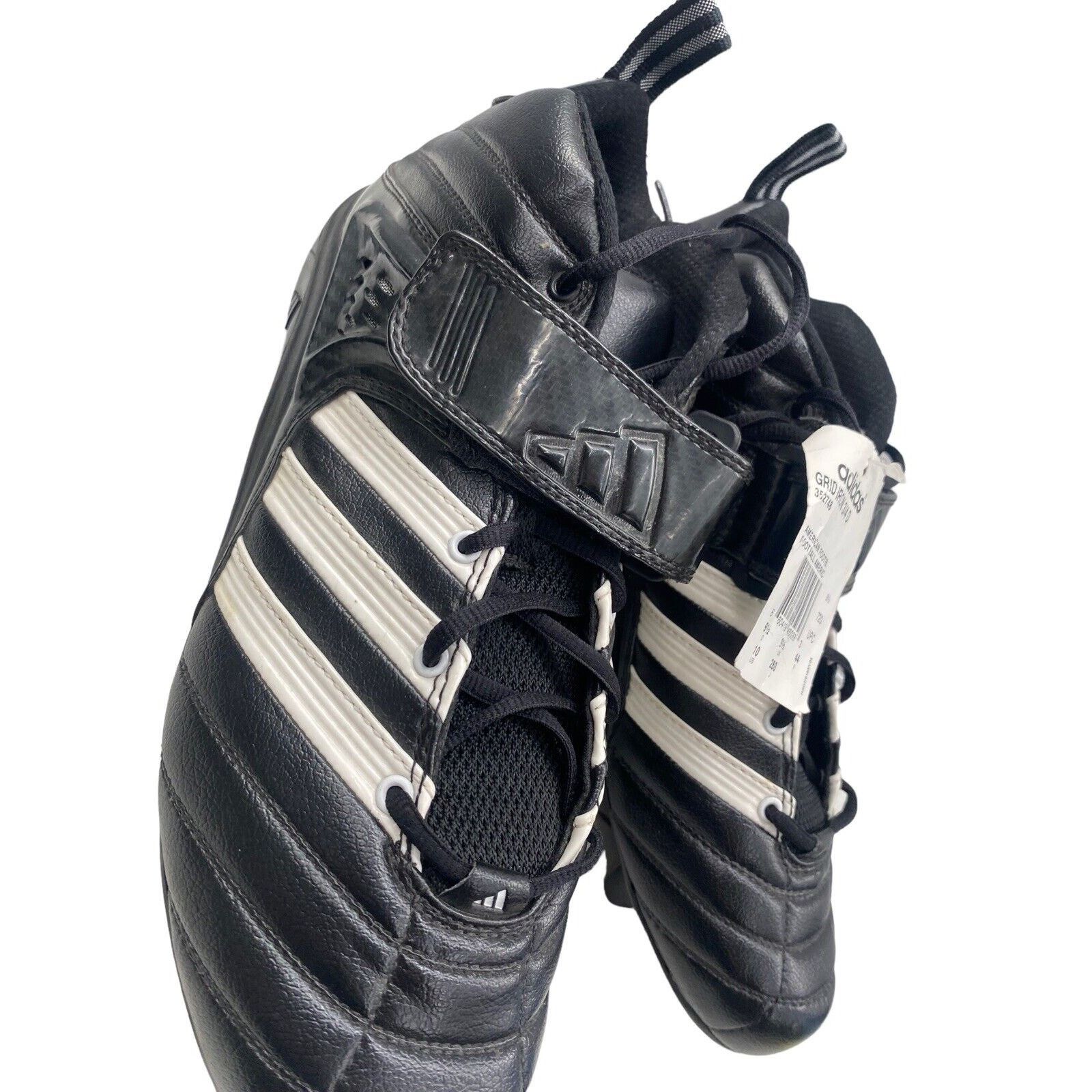 Adidas Adidas Grid Iron 3/4 D Football Cleats Black / White Size 10 Size US 10 / EU 43 - 8 Thumbnail