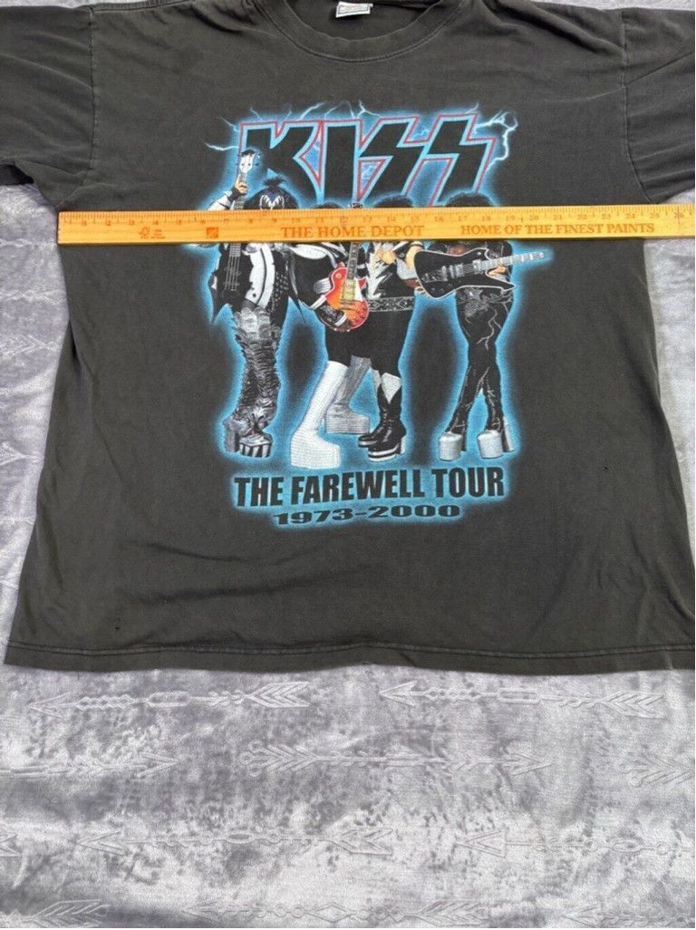KISS Men's VTG Allsport Max Weight Kiss Y2K Band Farewell XXL Size US XL / EU 56 / 4 - 9 Thumbnail