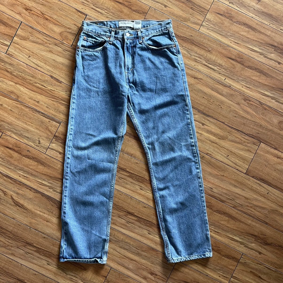 Levi's Levi's 505 Regular Fit Men's Jeans - Blue 33x32 Size US 33 - 1 Thumbnail
