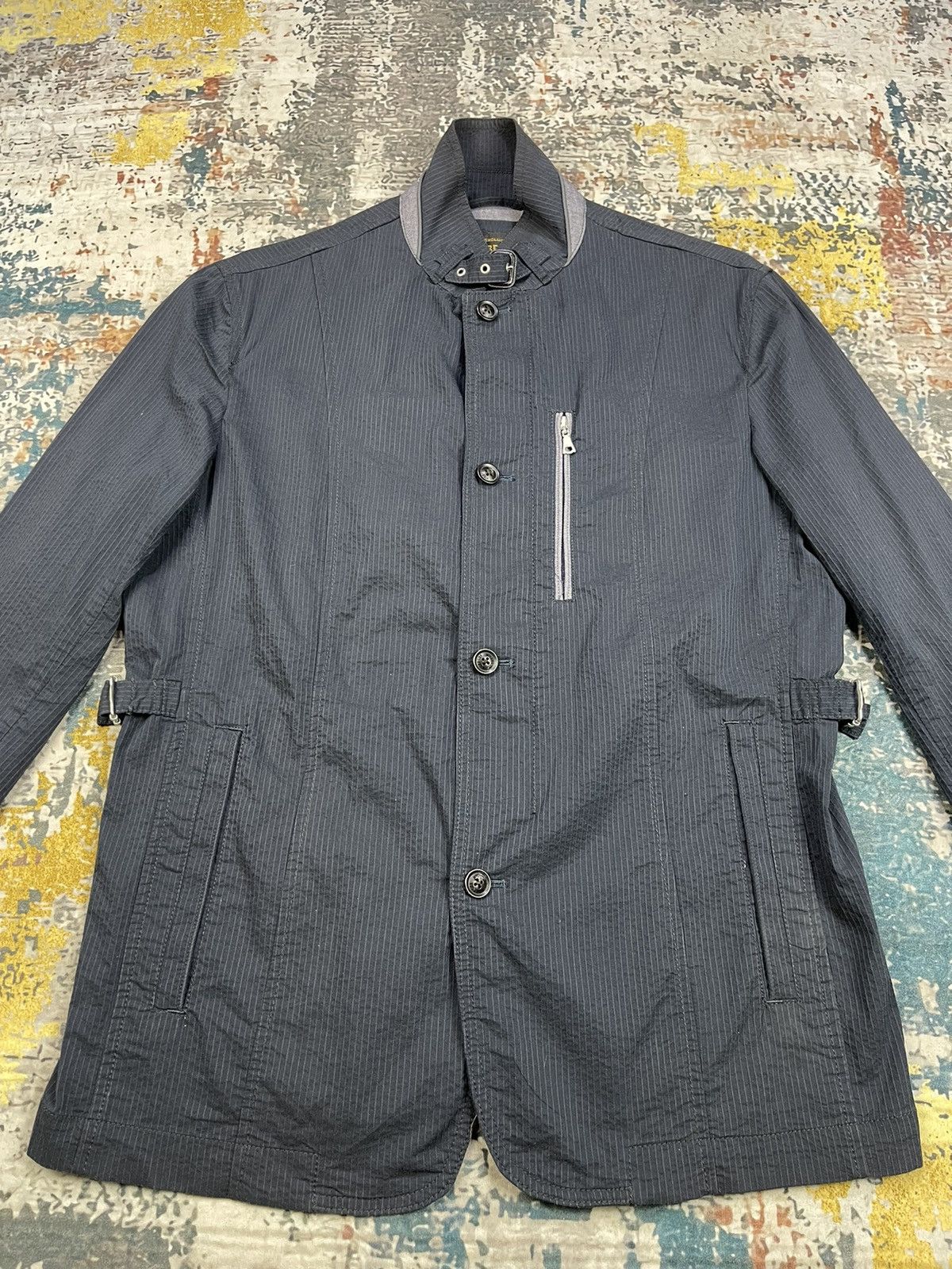 McGregor McGregor Striped Half Belted Sport Jackets Size US M / EU 48-50 / 2 - 5 Thumbnail