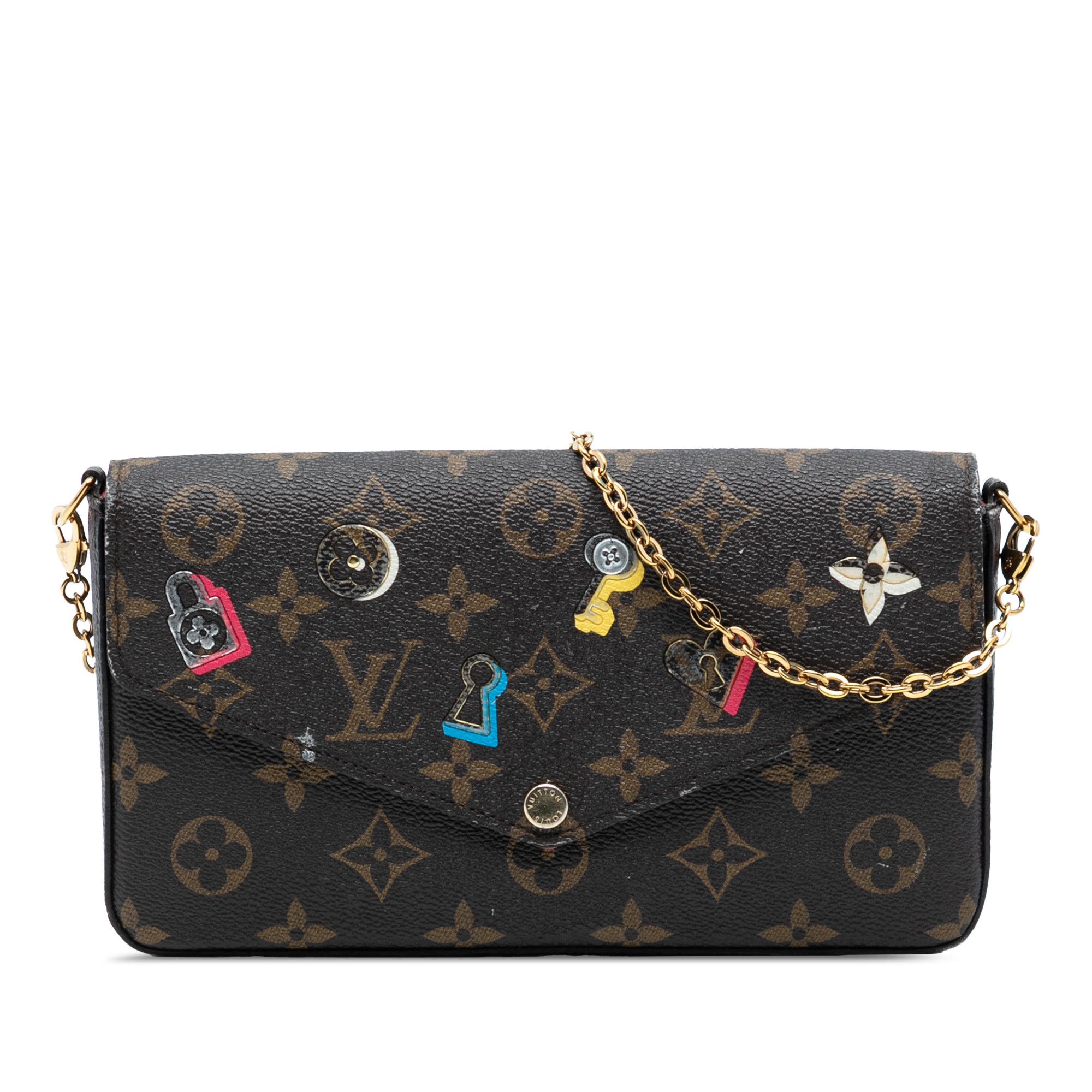 Louis Vuitton Louis Vuitton Monogram Love Lock Pochette Felicie Size ONE SIZE - 1 Thumbnail