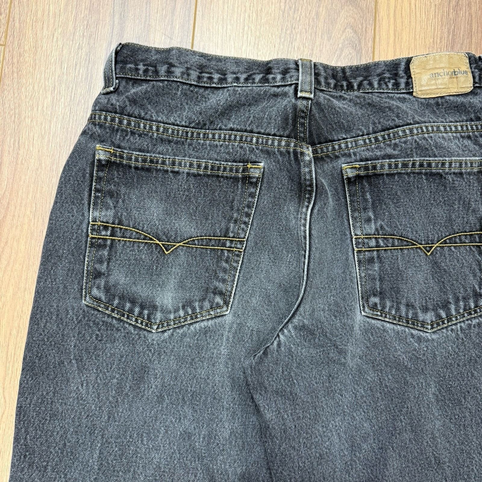 Anchor Blue Vintage Anchor Blue Baggy Jean Shorts Mens 34 (33x14.5) Fade Size US 34 / EU 50 - 5 Thumbnail