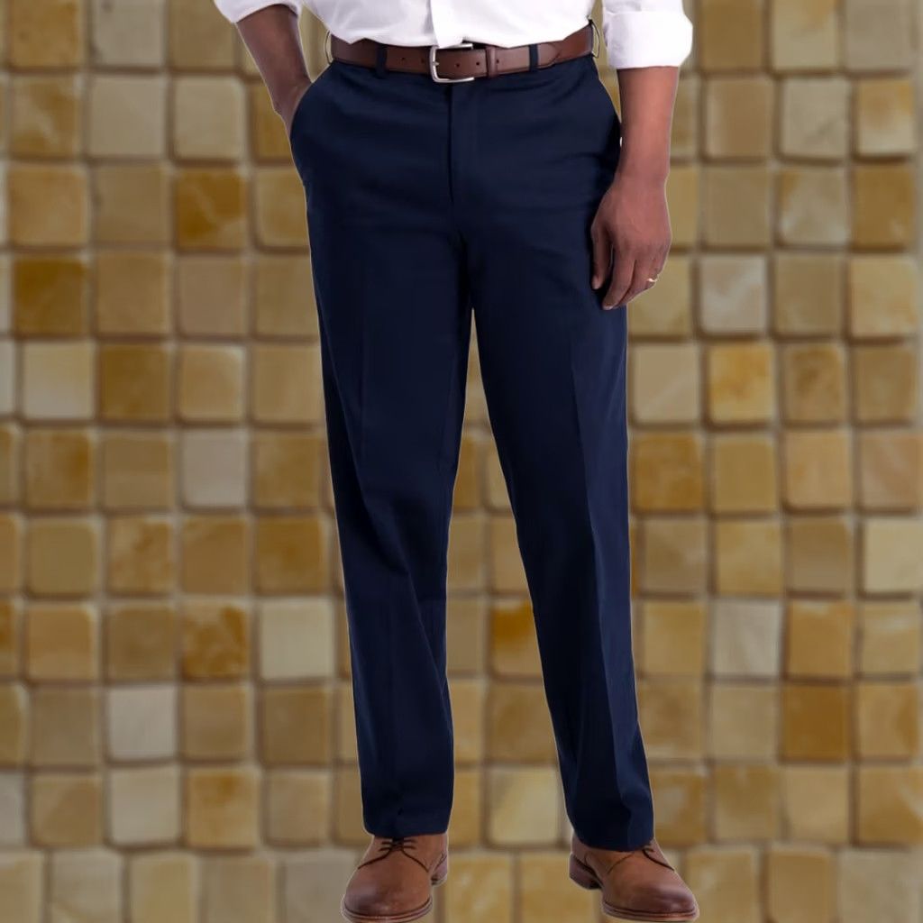 Haggar VINTAGE Haggar Dress Pants Blue 44 30 Men Classic Fit Iron Free Premium Flat Front Size US 44 / EU 60 - 1 Preview