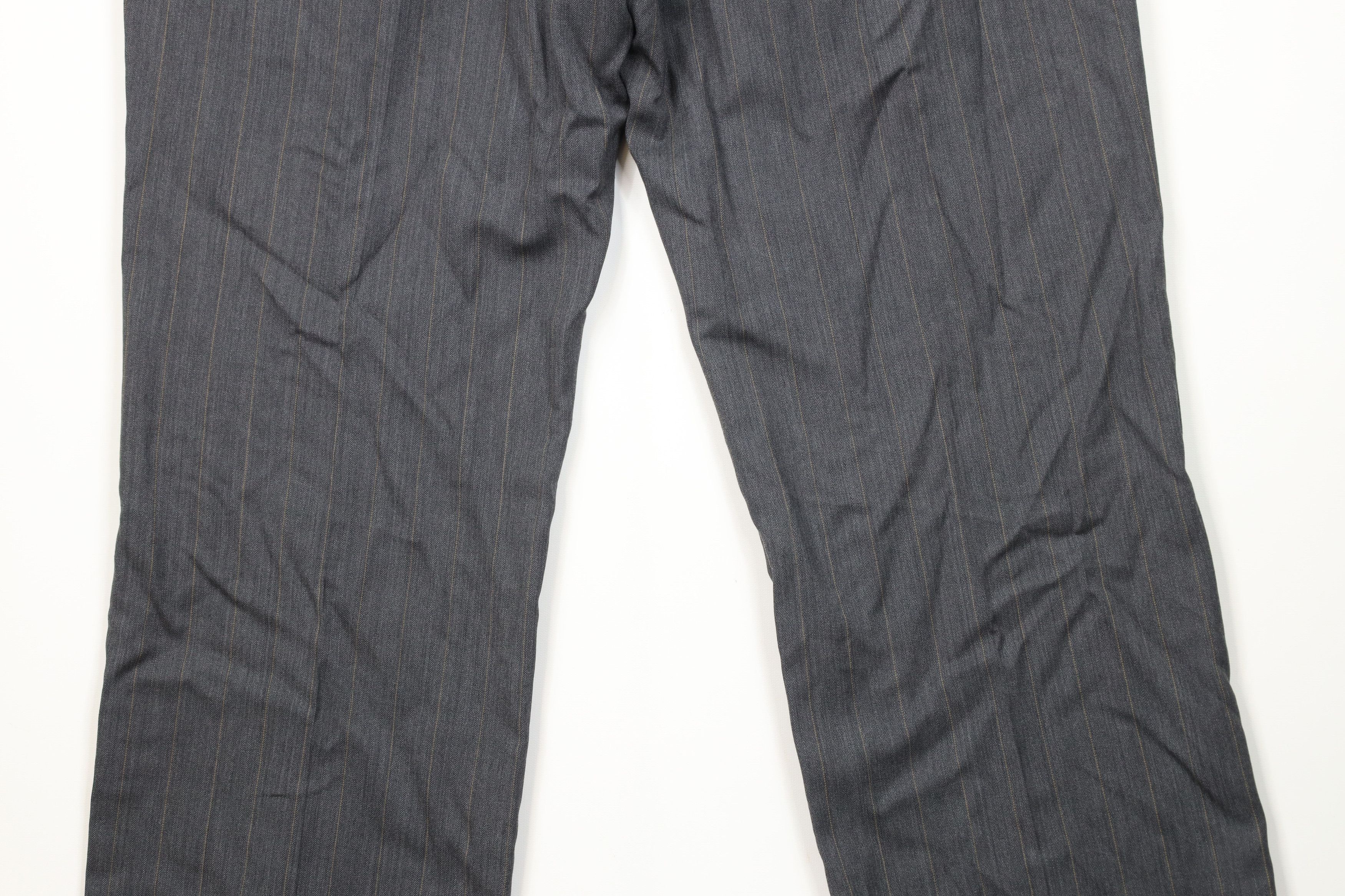 Vintage Vintage 90s Streetwear Wool Striped Wide Leg Chino Pants Size US 38 / EU 54 - 10 Thumbnail