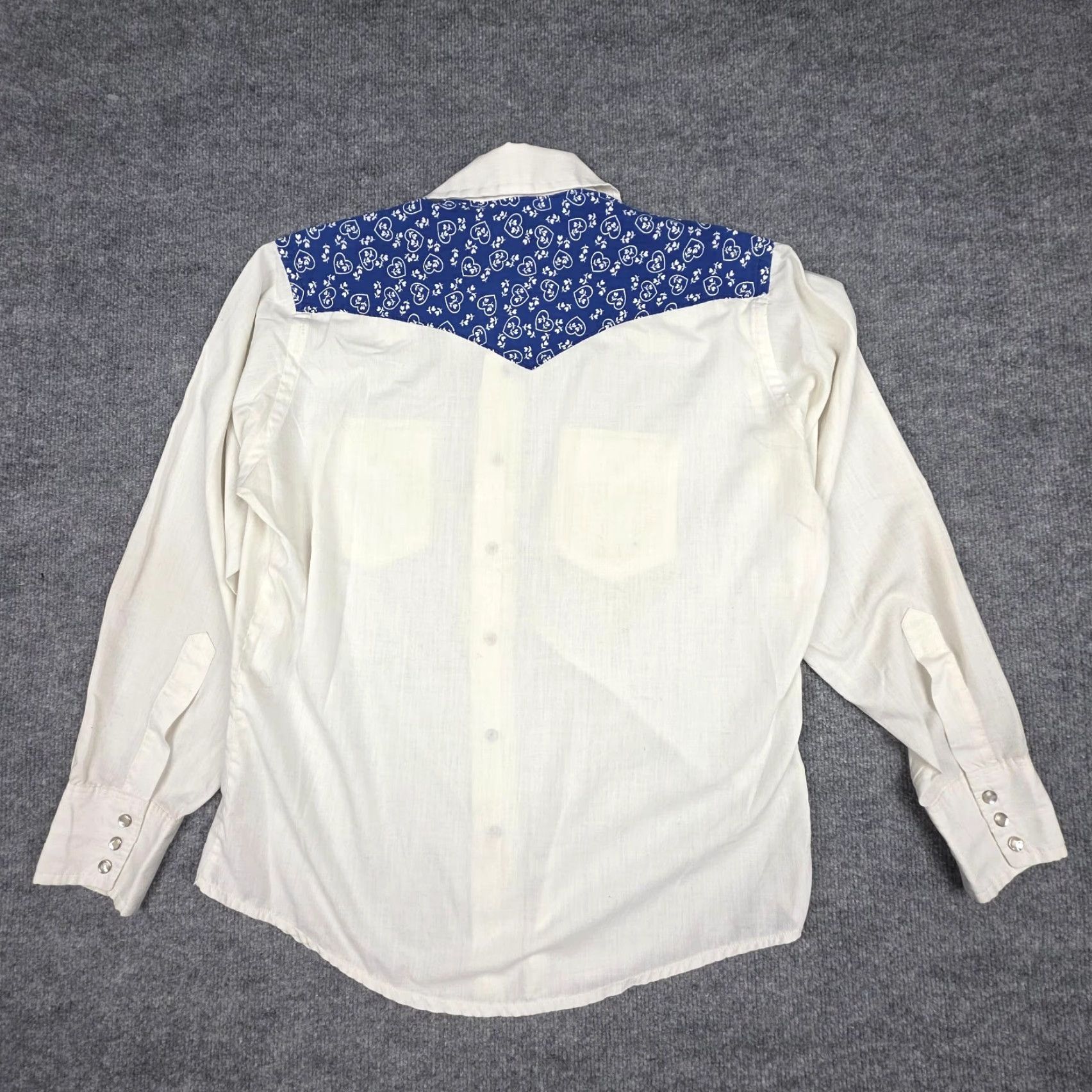 Wrangler VINTAGE Wrangler Permanent Press Pearl Snap Shirt Men's 17 34 White Western USA* Size US S / EU 44-46 / 1 - 4 Thumbnail