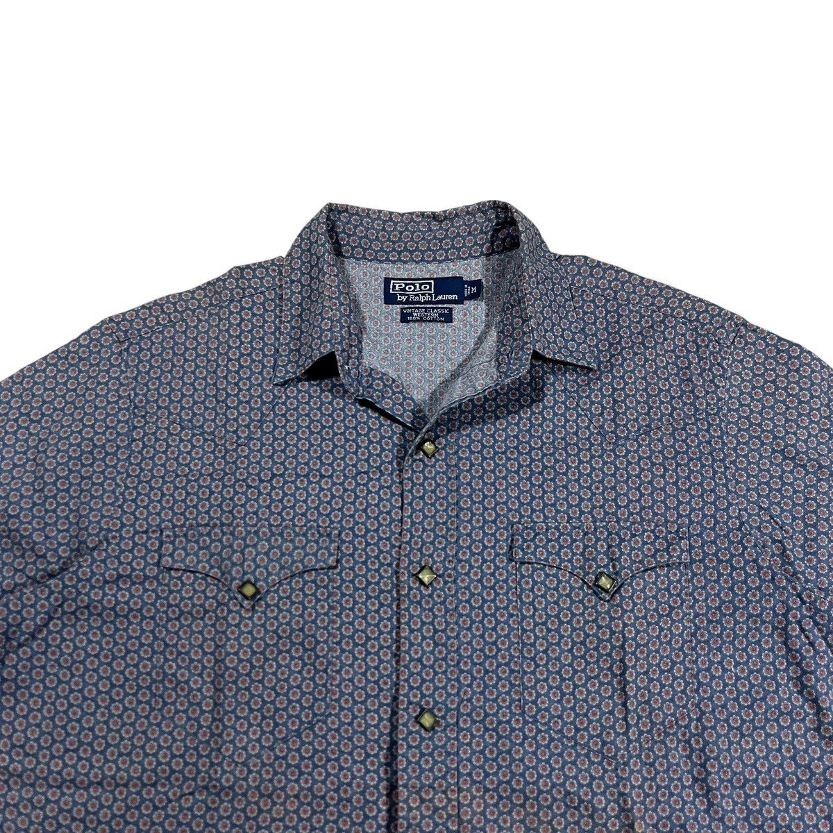 Polo Ralph Lauren Vtg Polo Ralph Lauren Western Shirt Snap Button Size US L / EU 52-54 / 3 - 2 Thumbnail