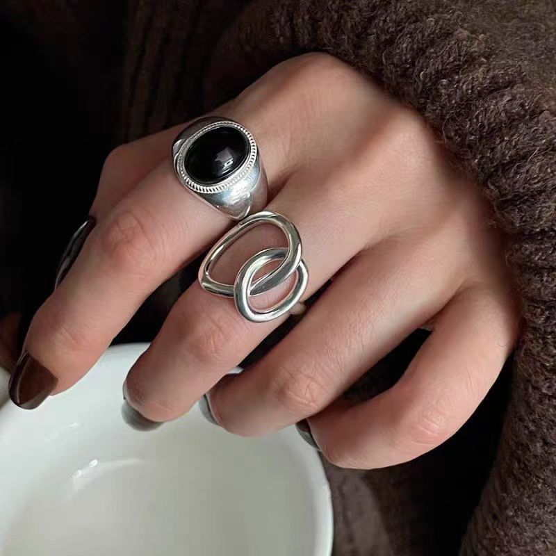 Jewelry New Trend Jewelry Rings Open Size Chrome Ring (Size 7-13) Size ONE SIZE - 2 Thumbnail