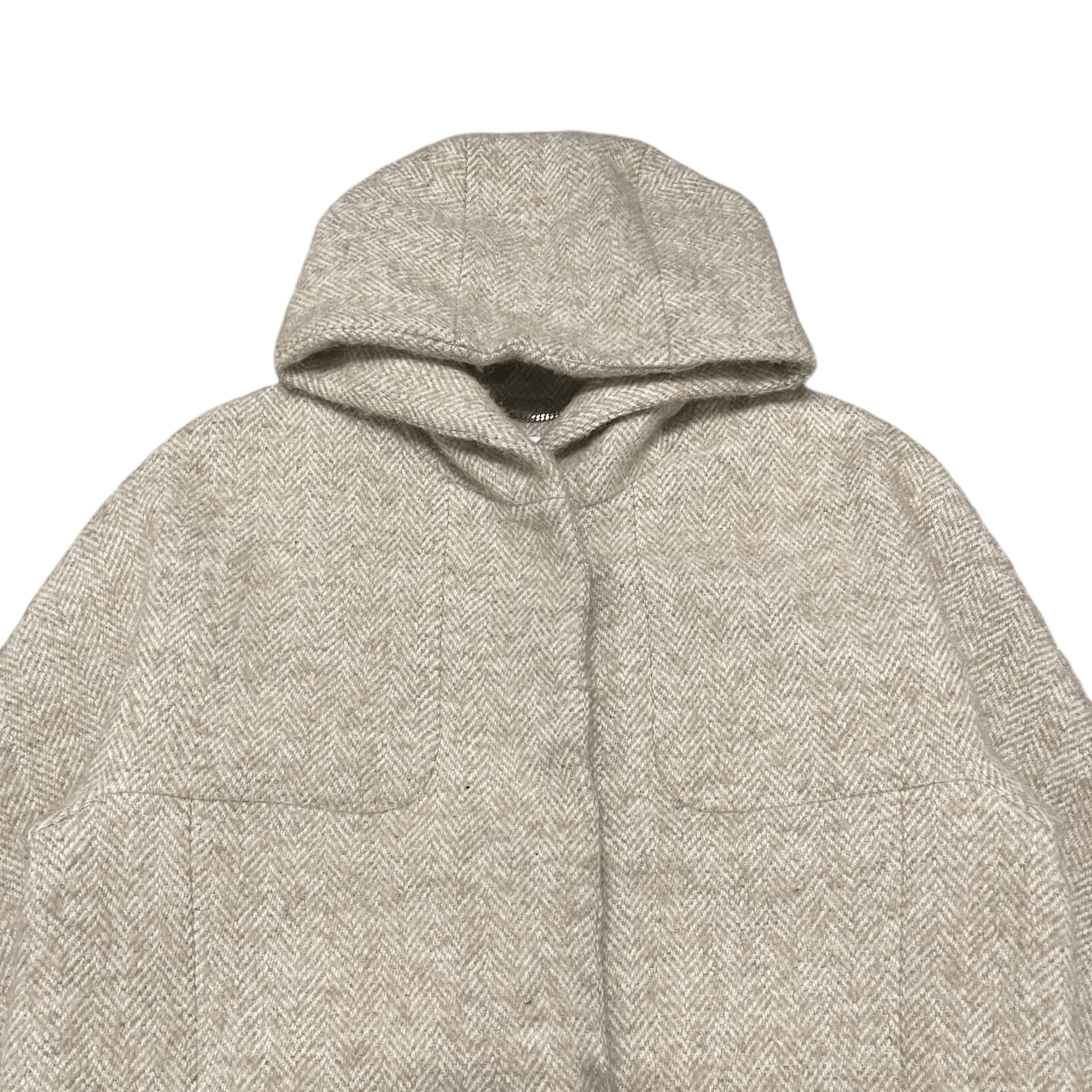Yohji Yamamoto Vintage Ined Yohji Yamamoto Wool Hooded Long Coat Size US M / EU 48-50 / 2 - 2 Thumbnail