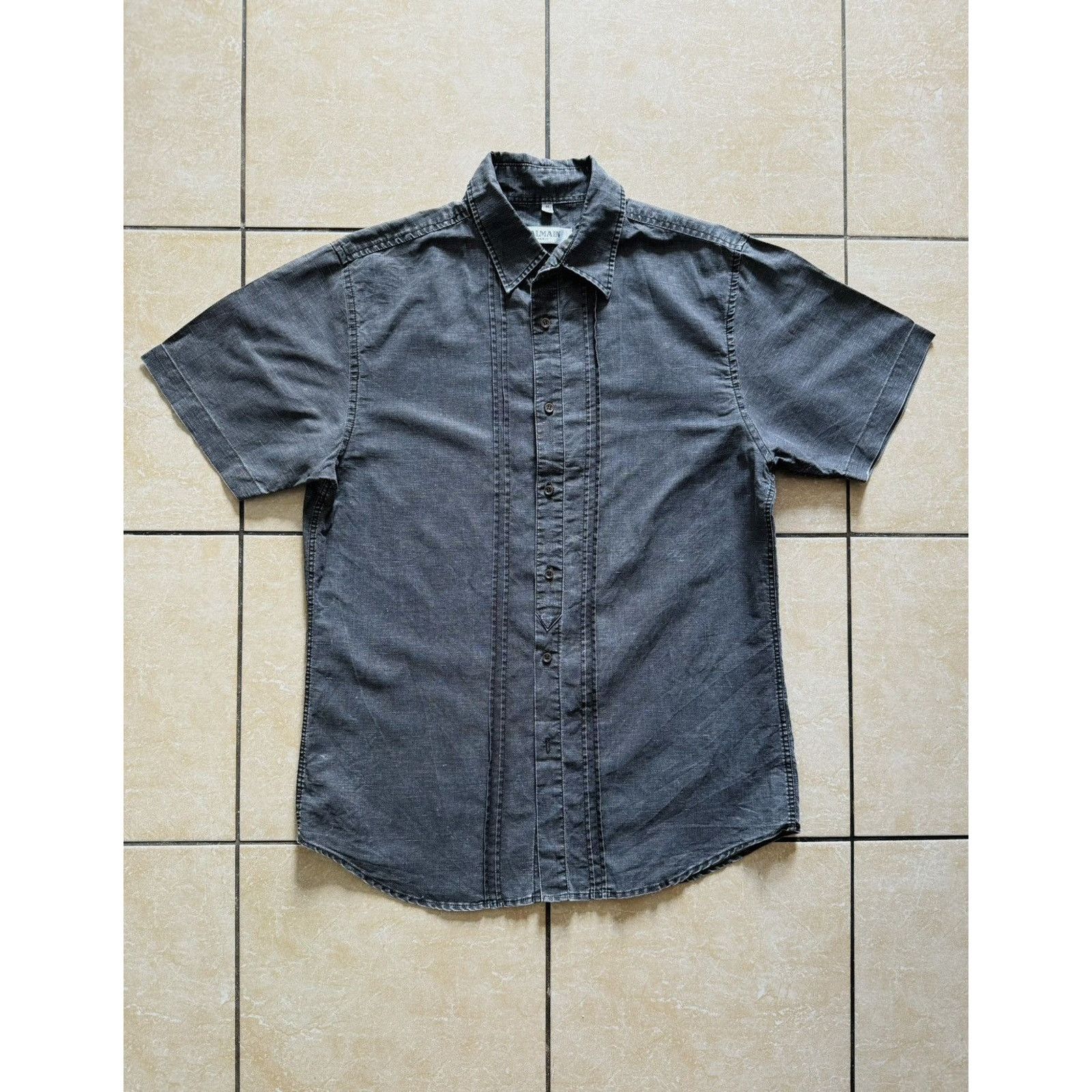 Balmain Balmain Paris Linen Short Sleeve Shirt Size US M / EU 48-50 / 2 - 1 Thumbnail