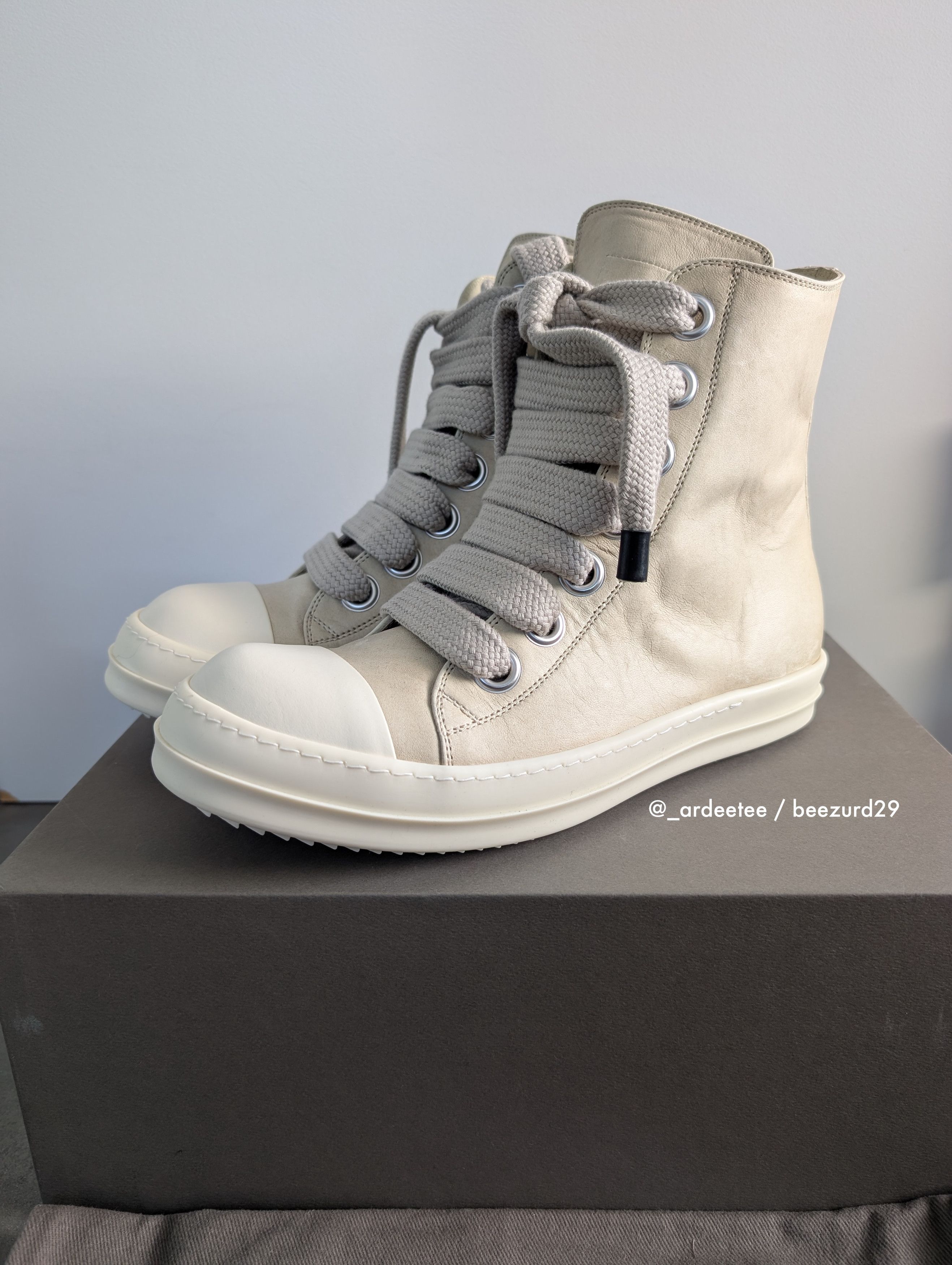 Rick Owens SS23 'EDFU' Transparent Leather Ramones (45) | Grailed