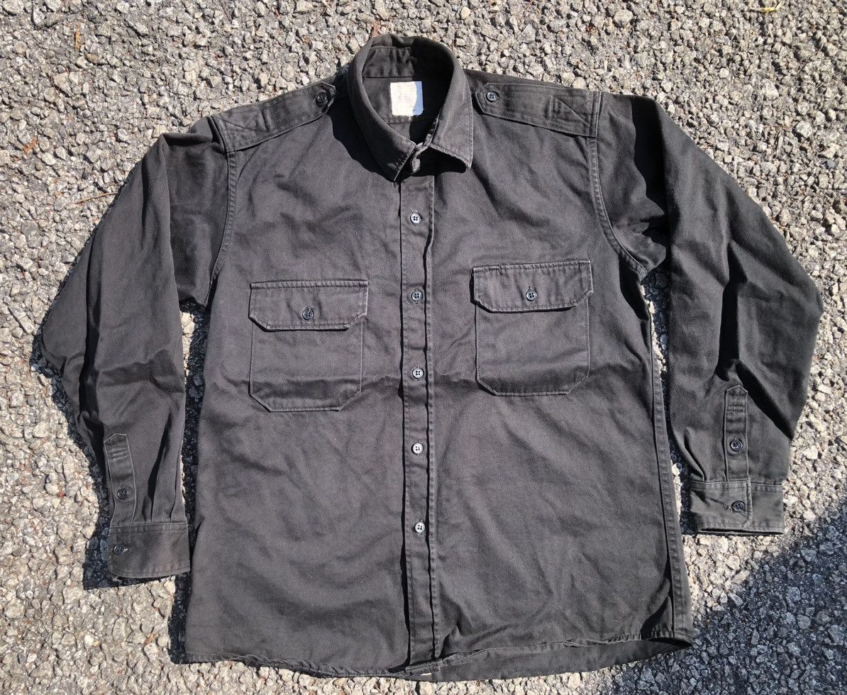 Vintage U.S. Quartermaster (Q.M.) Depot. Shirt Size US L / EU 52-54 / 3 - 1 Thumbnail