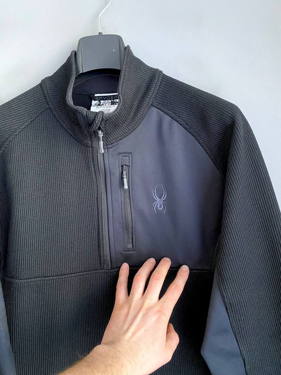 Spyder Spyder Men's Gait Half Zip Black Fleece Sweater, Size XL Size US XL / EU 56 / 4 - 3 Thumbnail