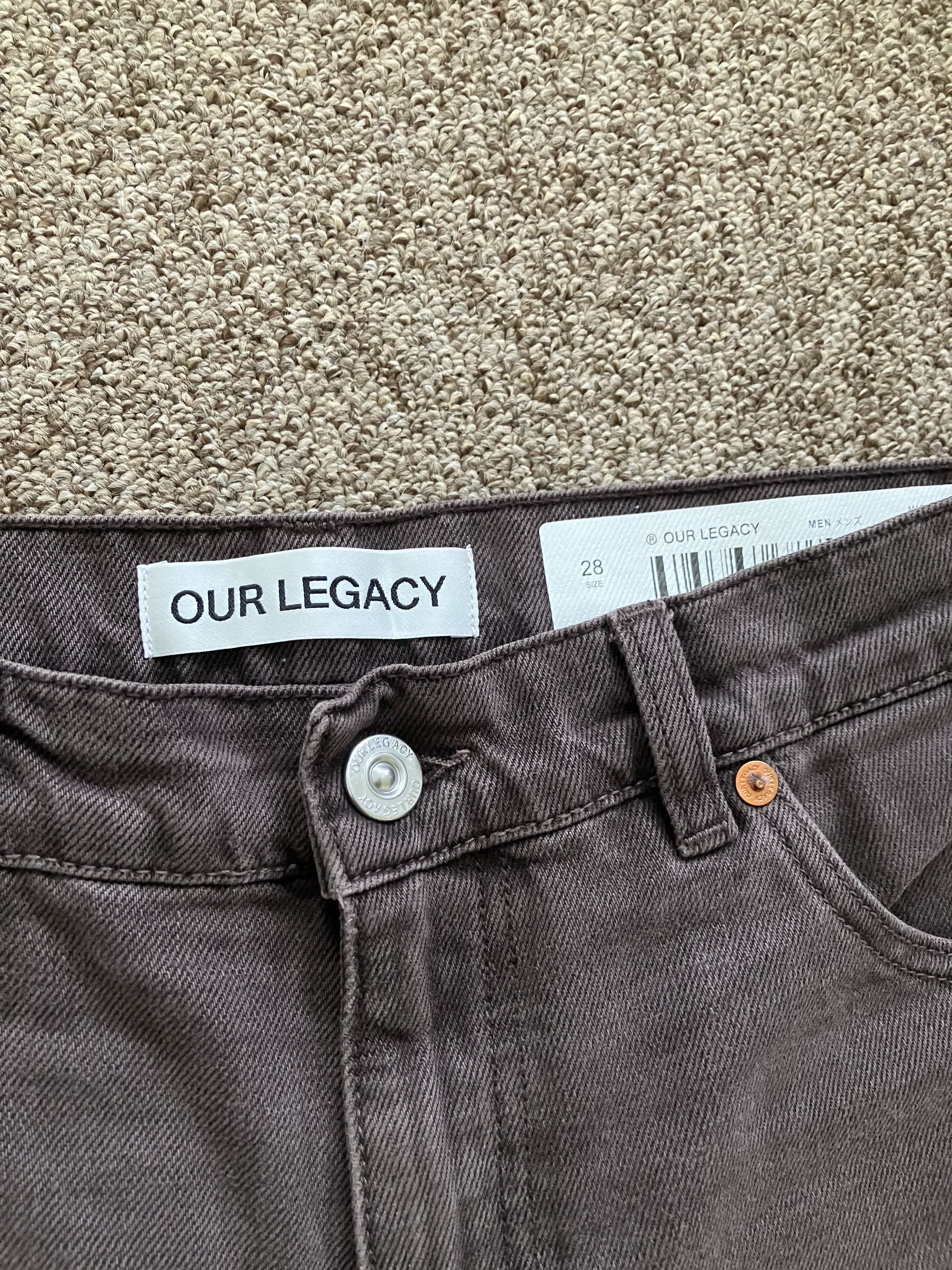 Our Legacy Our Legacy - Vast Cut Jeans - Royal Brown Overdye Size US 28 / EU 44 - 3 Thumbnail