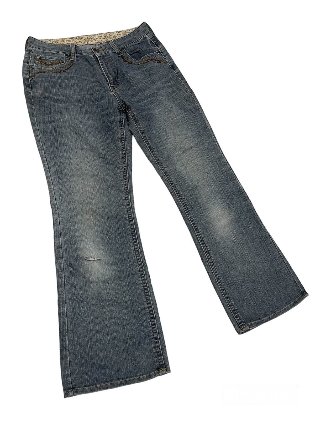 Japanese Brand ❌SUMMER SALE❌ 90’s FLARE JEANS BOOT CUT LOW RISE STREETWEAR Size 30" / US 8 / IT 44 - 1 Thumbnail