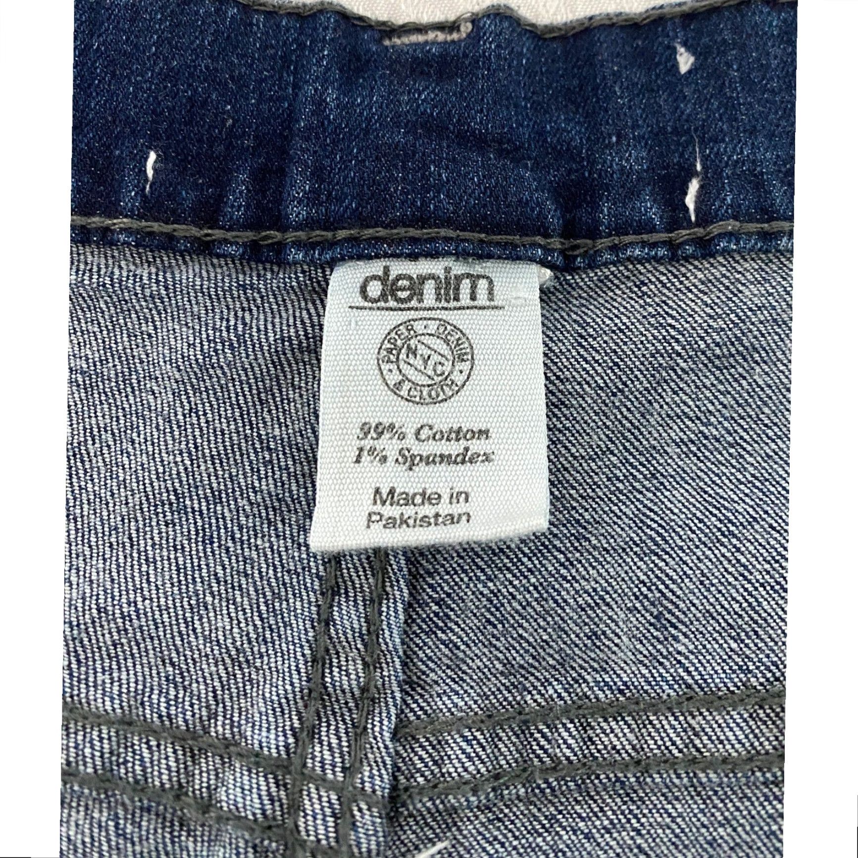 Denime Paper Denim & Cloth Jeans Mens 36x30 Blue Straight Leg Dark Wash Stretch Denim 5-Pocket Regular Men's Utility 90s Jeans Size US 36 / EU 52 - 3 Thumbnail