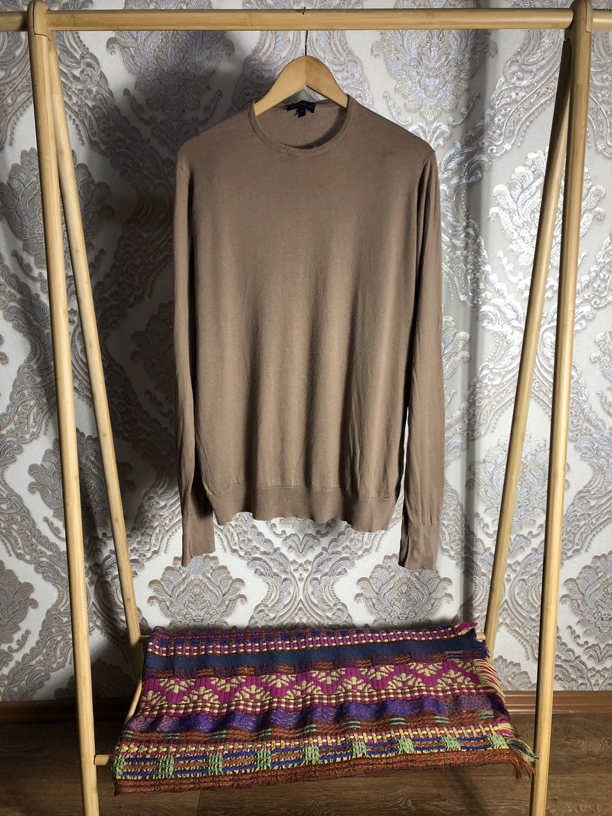 John Smedley × Vintage VERY RARE JOHN SMEDLEY WOOL SWEATER ENGLAND STYLE LUXURY Y2K Size US XL / EU 56 / 4 - 1 Thumbnail