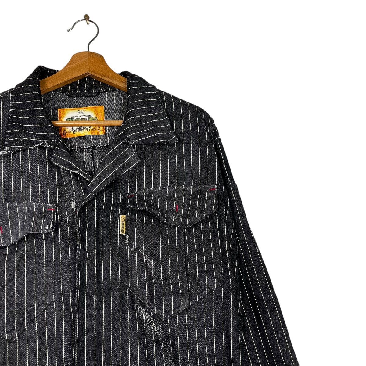 14th Addiction Vintage Gold Zack Style Workwear Hickory Stripe Overall Size US 36 / EU 52 - 6 Thumbnail